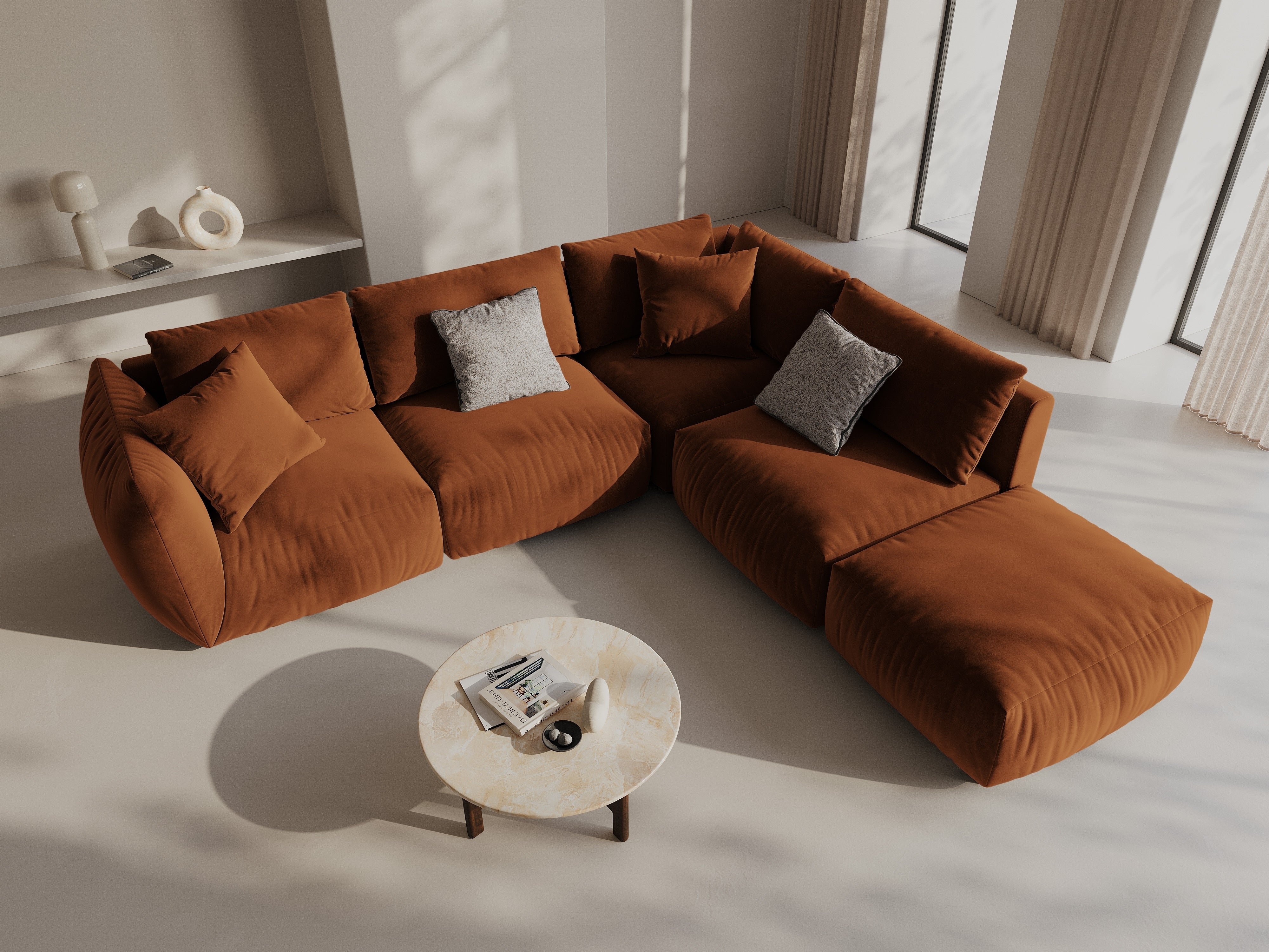 Kutna garnitura Chris 295x290cm, Materijal: Baršun