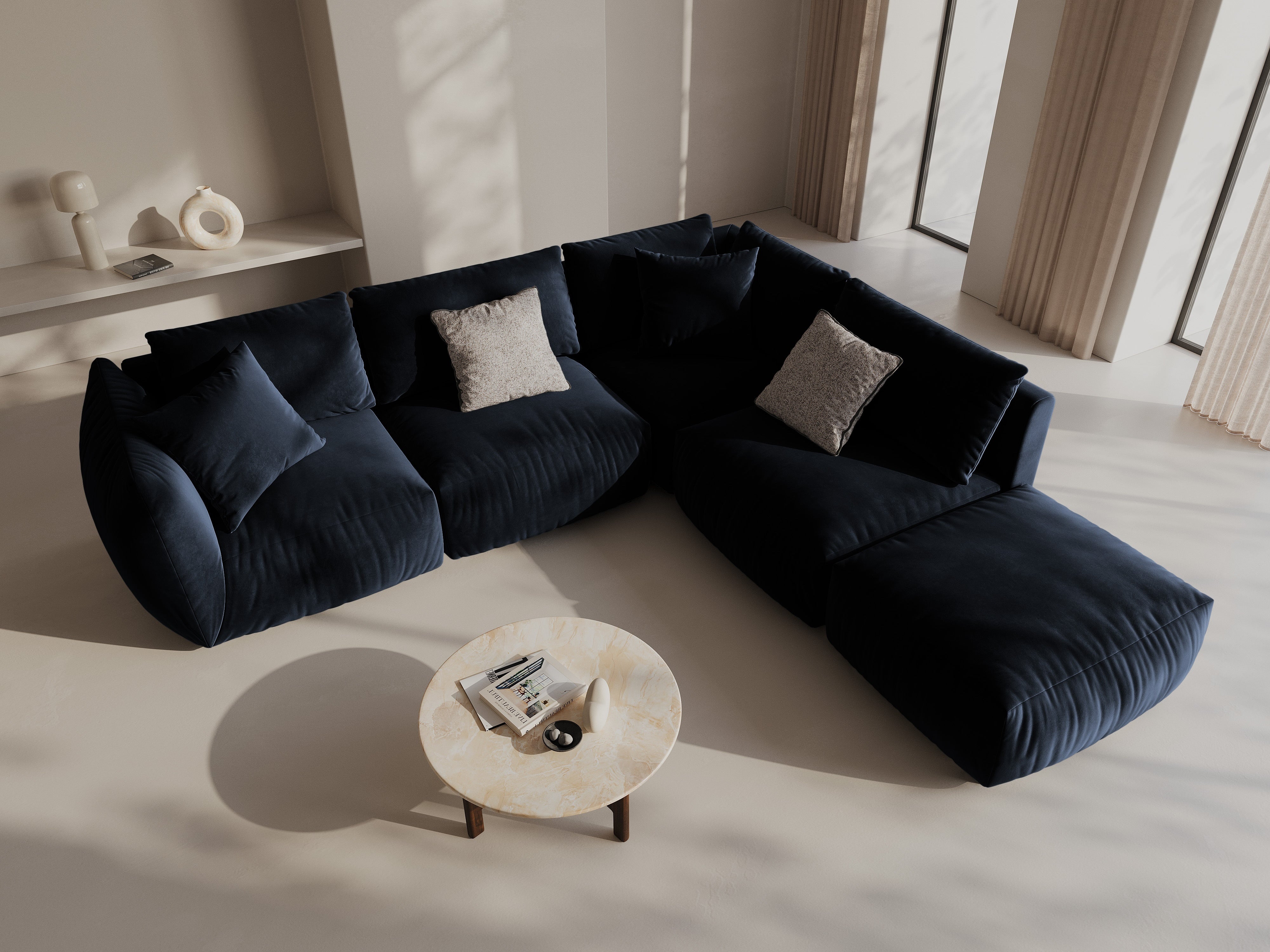 Kutna garnitura Chris 295x290cm, Materijal: Baršun