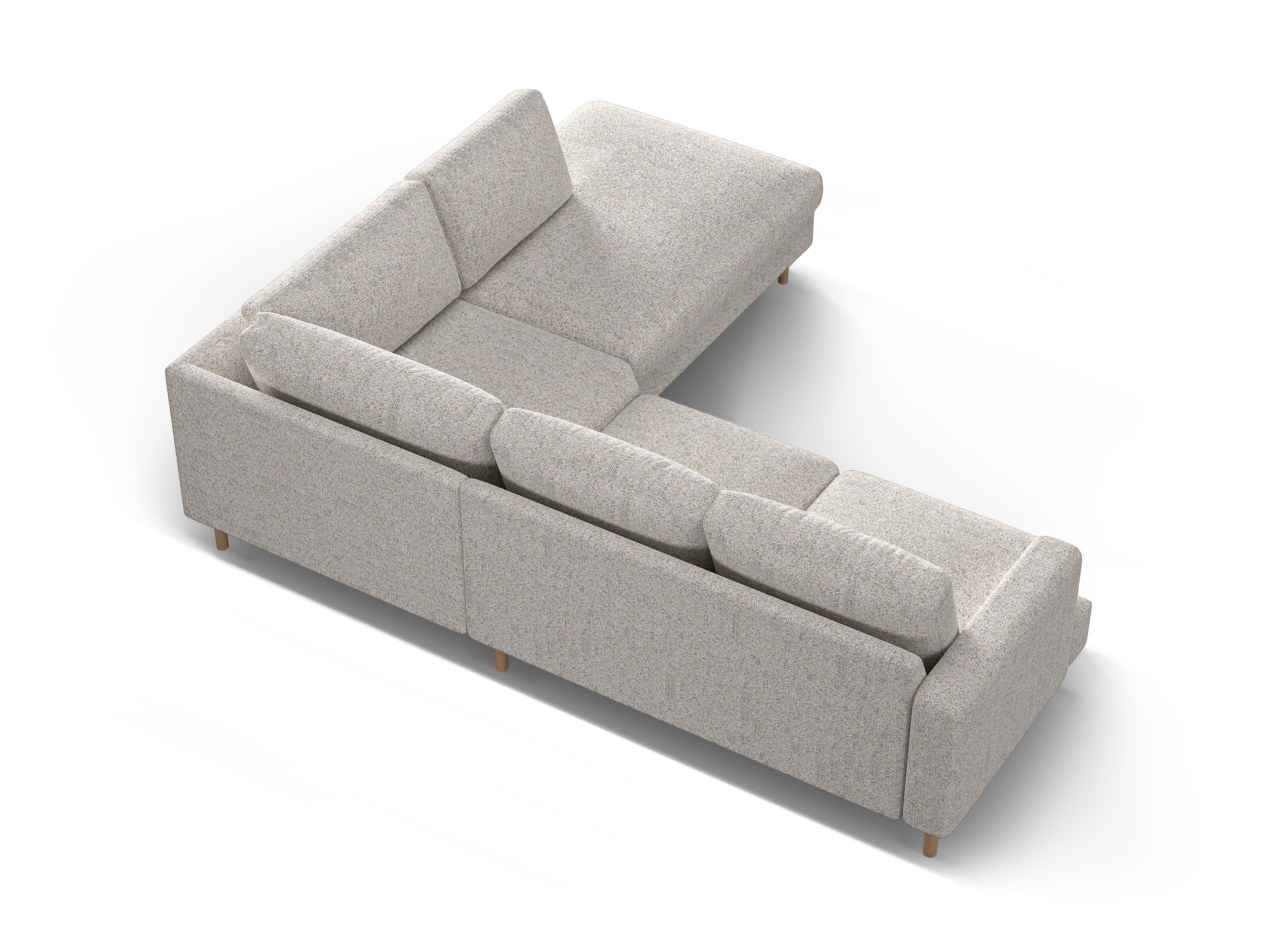 Kutna garnitura Aliya 283.5x231cm, Materijal: Strukturirana tkanina