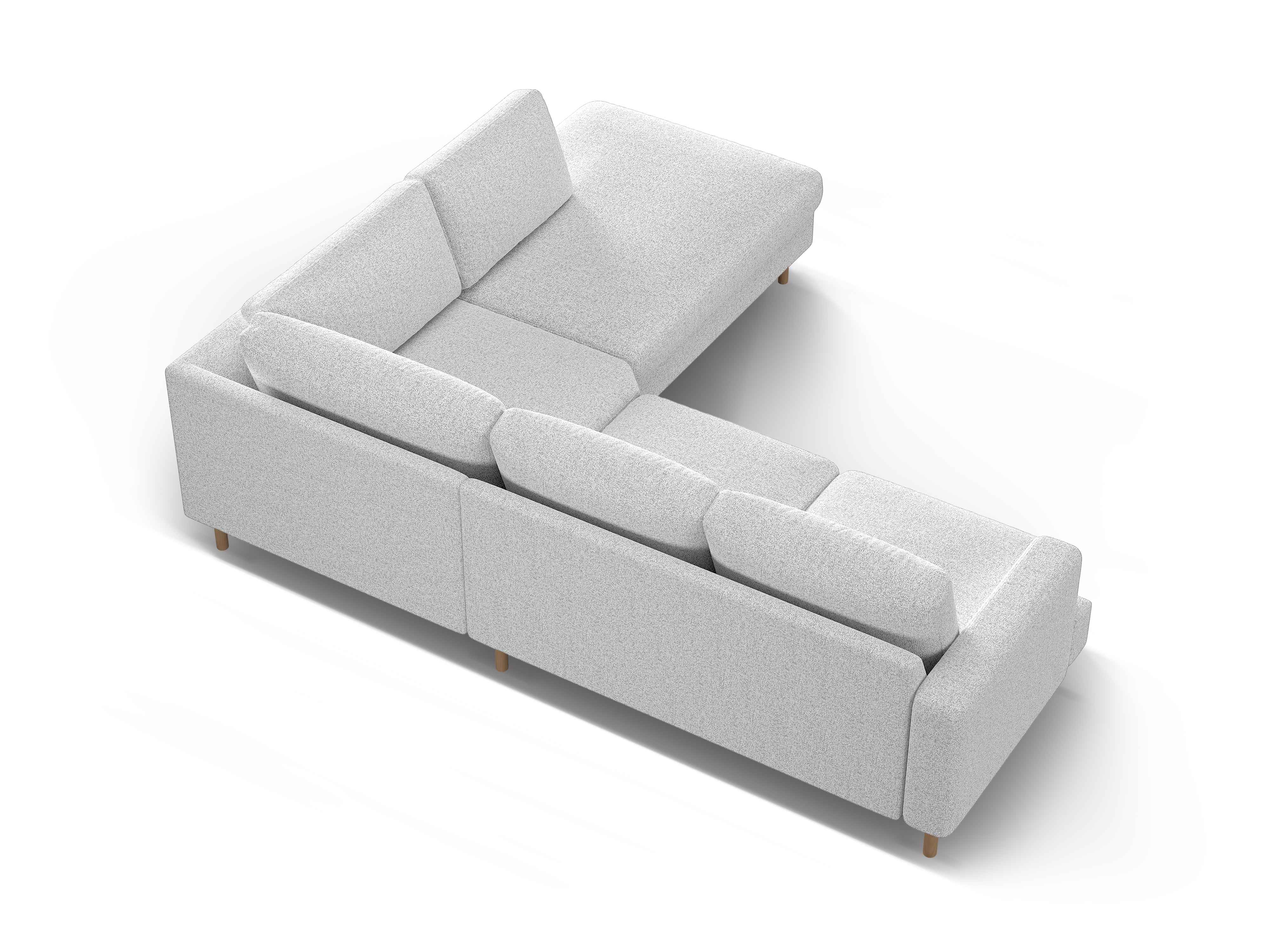 Kutna garnitura Aliya 283.5x231cm, Materijal: Strukturirana tkanina