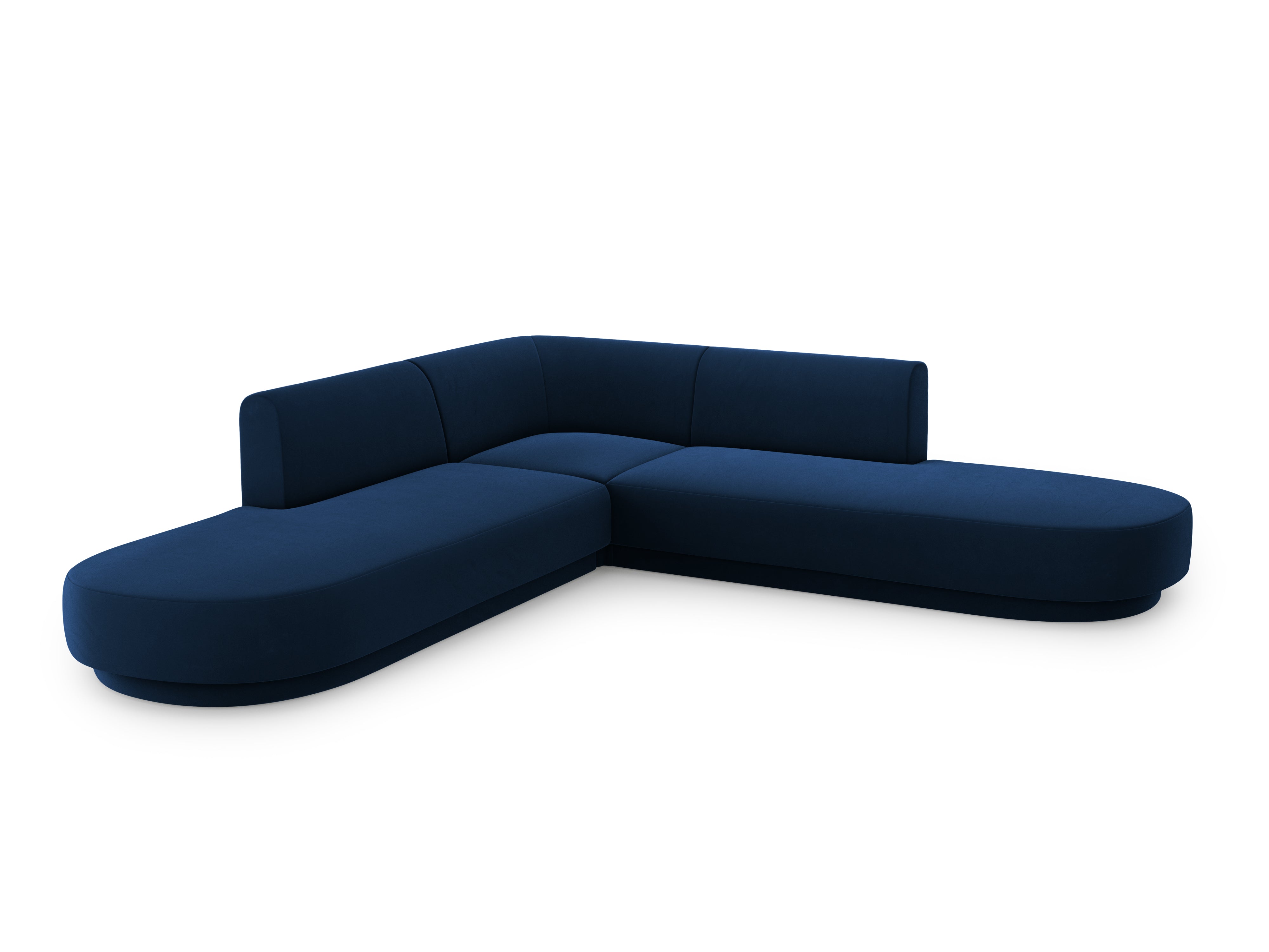 Kutna garnitura Miley zaobljena, 248x248cm, Materijal: Baršun