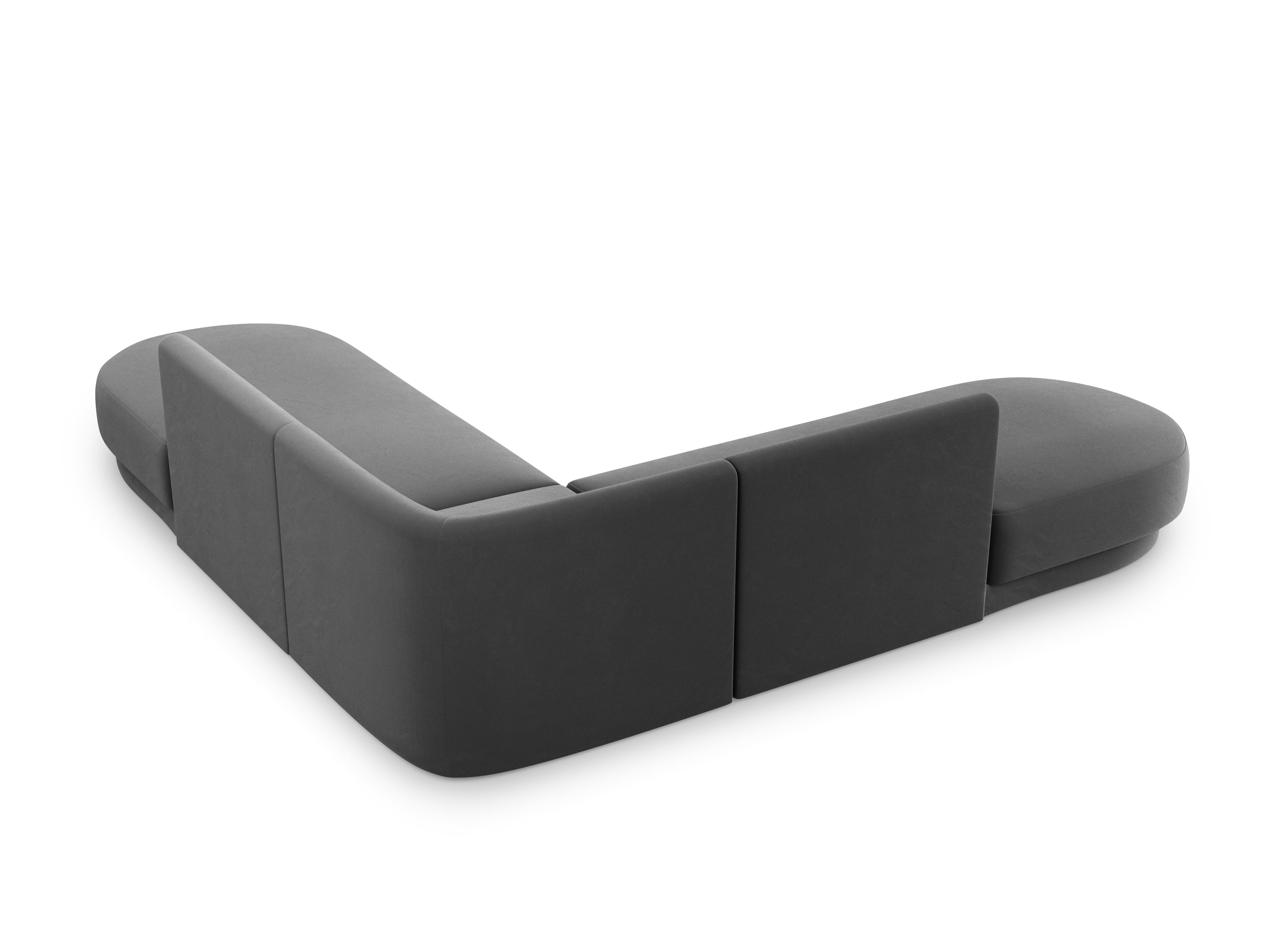 Kutna garnitura Miley zaobljena, 248x248cm, Materijal: Baršun