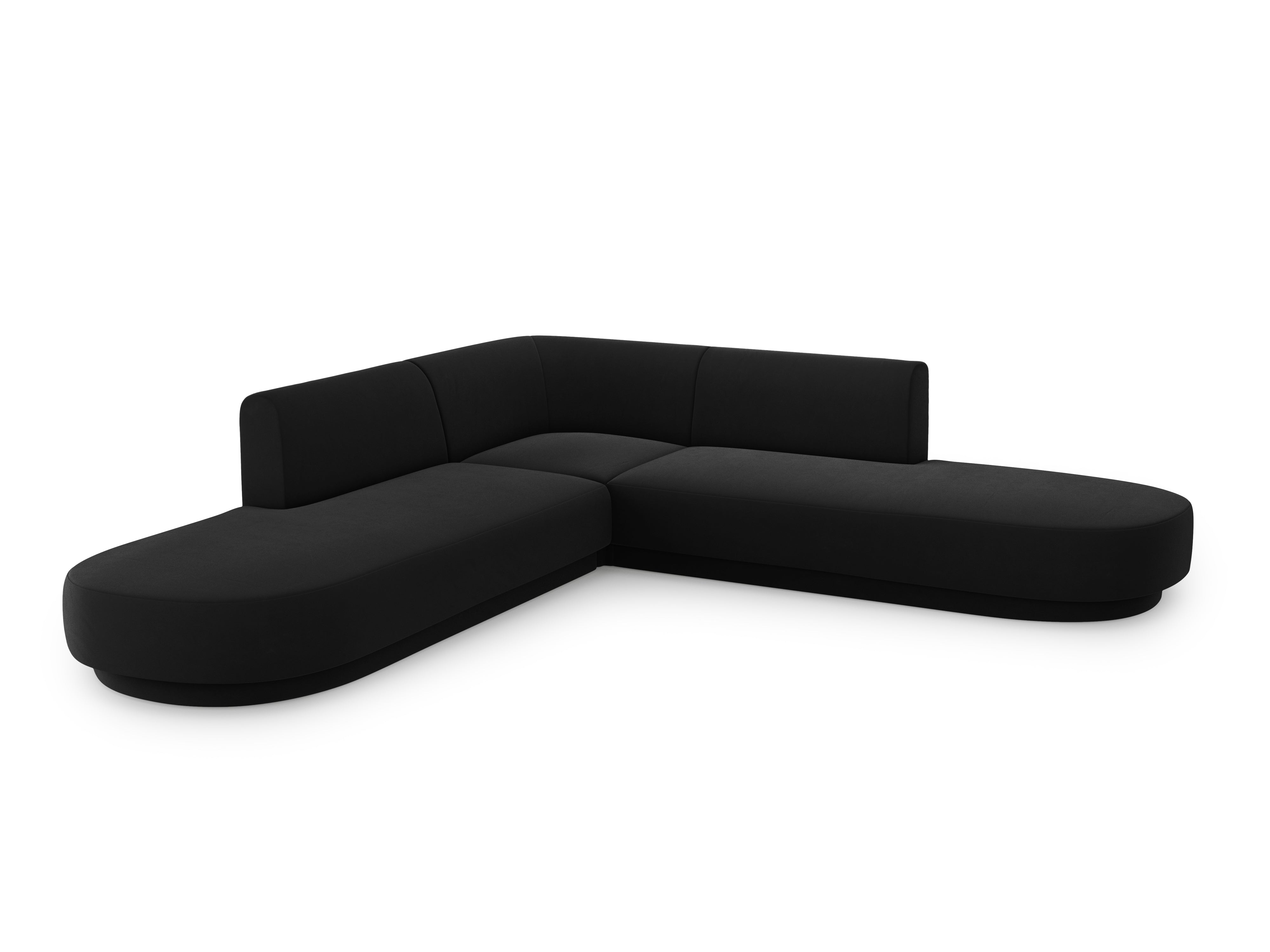 Kutna garnitura Miley zaobljena, 248x248cm, Materijal: Baršun