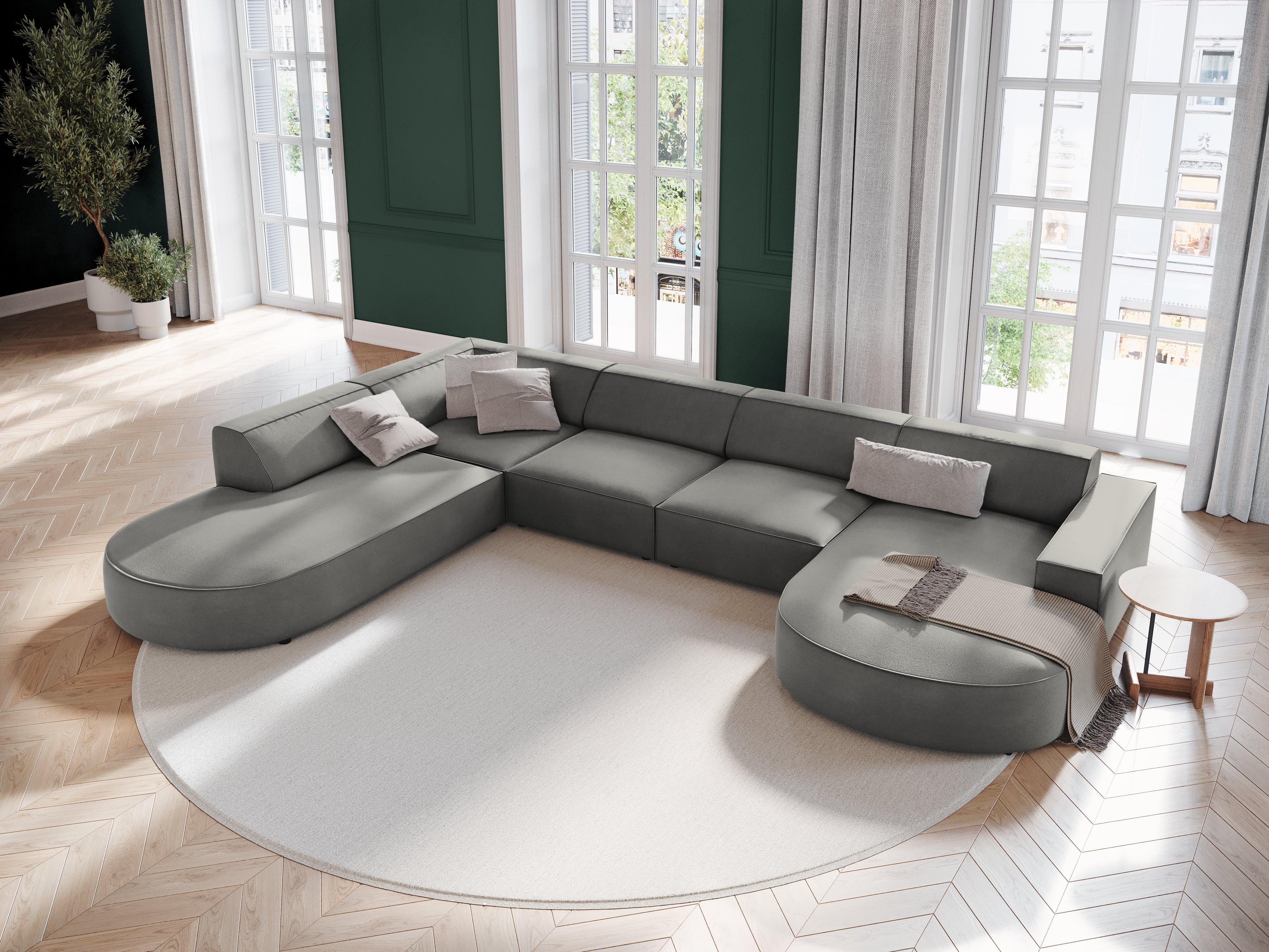 Garnitura Jodie 364x262cm, Materijal: Baršun