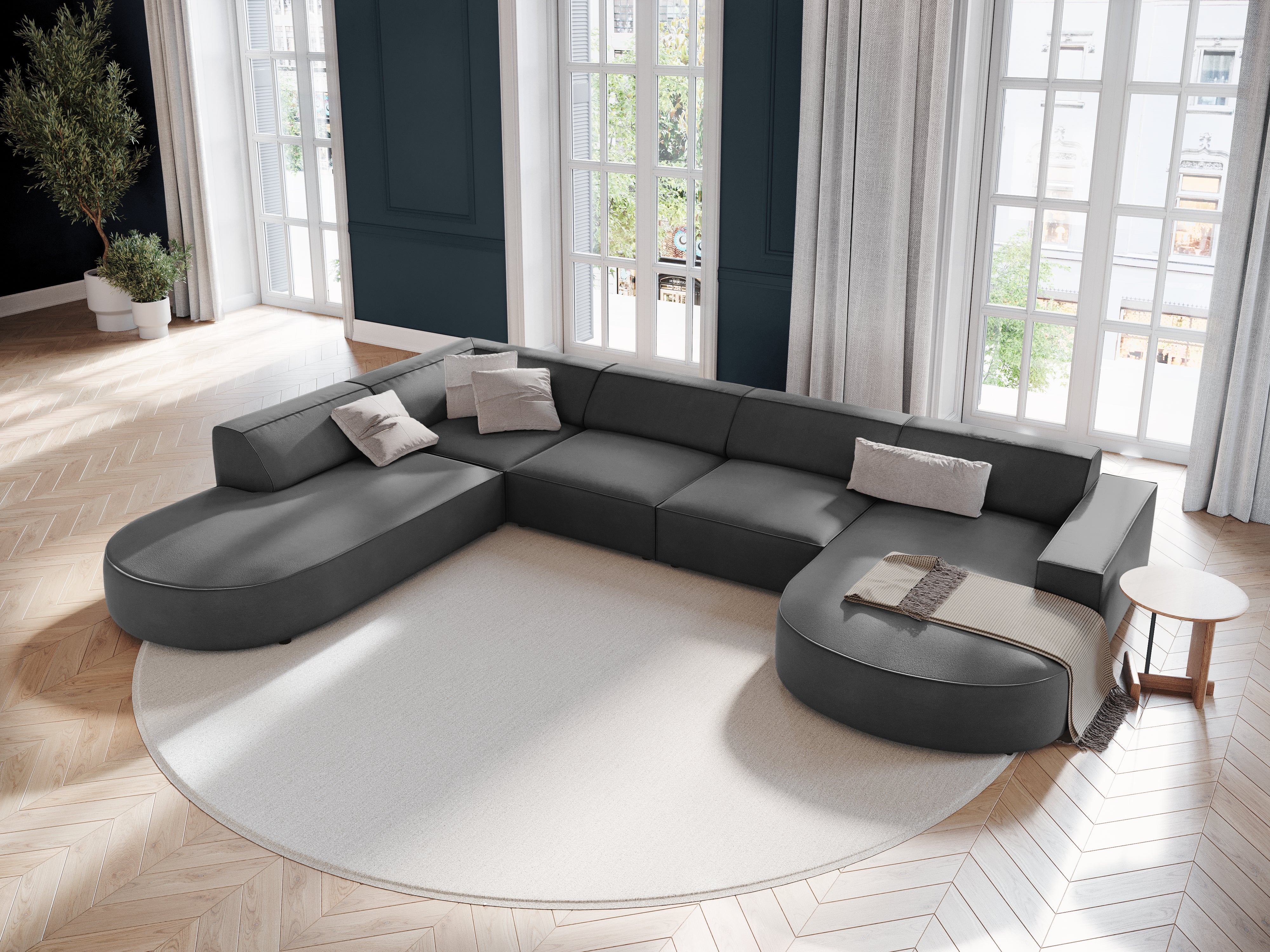 Garnitura Jodie 364x262cm, Materijal: Baršun