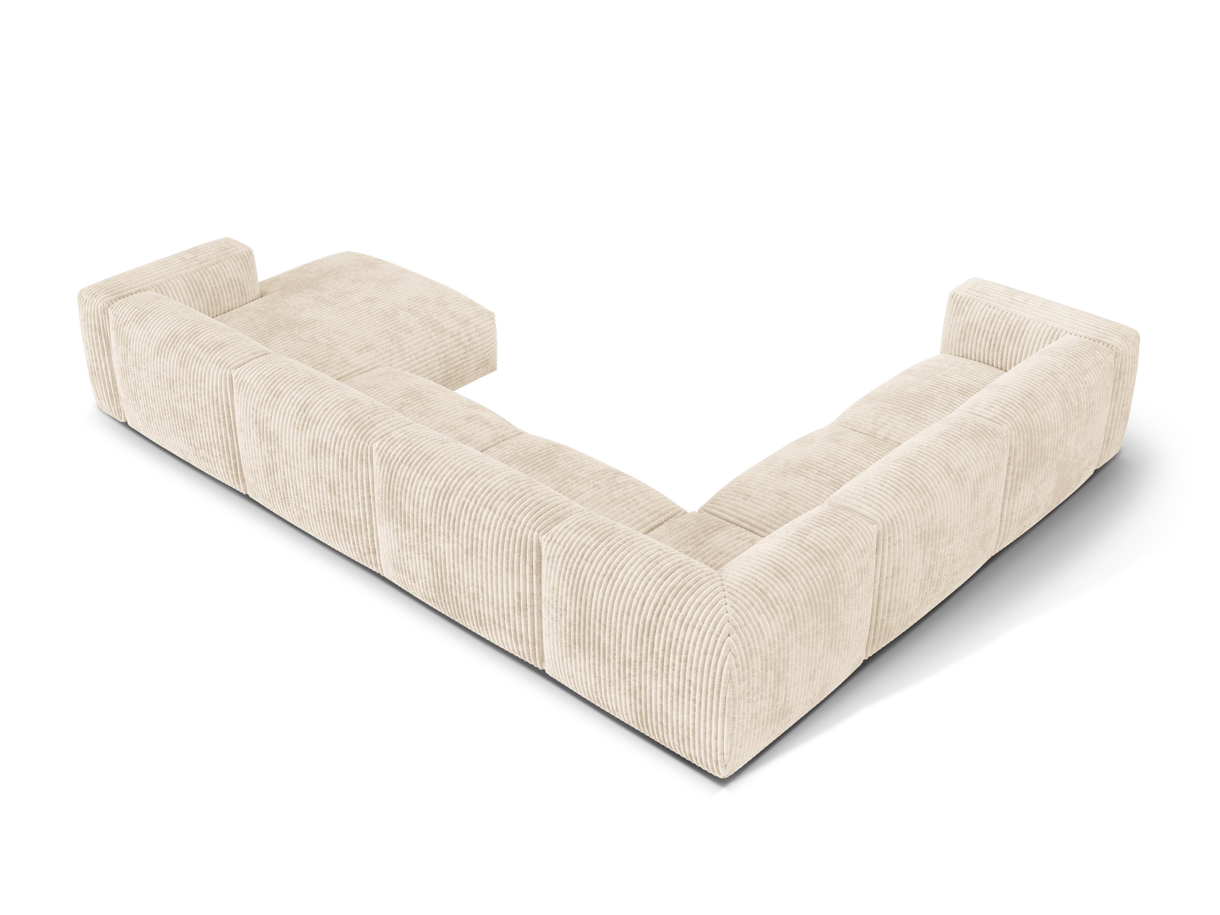 Kutna Garnitura Martina, 404x312cm, Materijal: Rebrasta tkanina