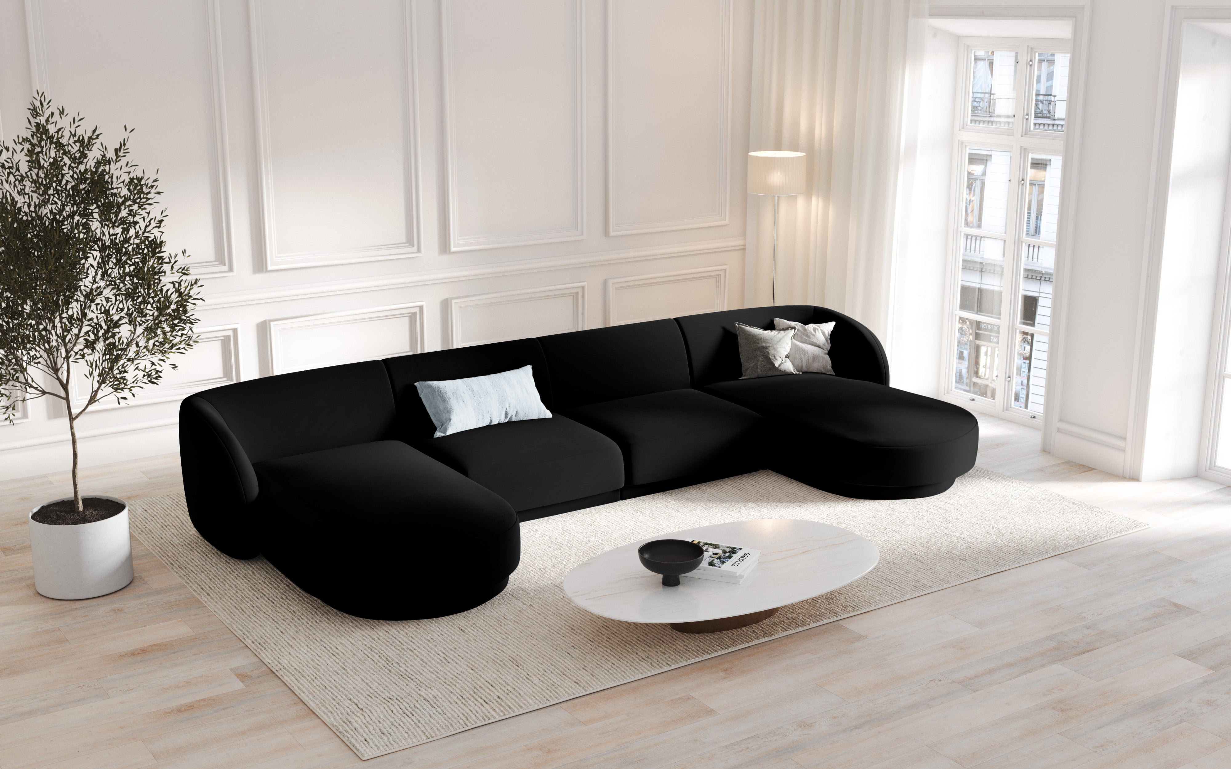 Sofa Miley Panoramic, 330x156cm, Materijal: Baršun