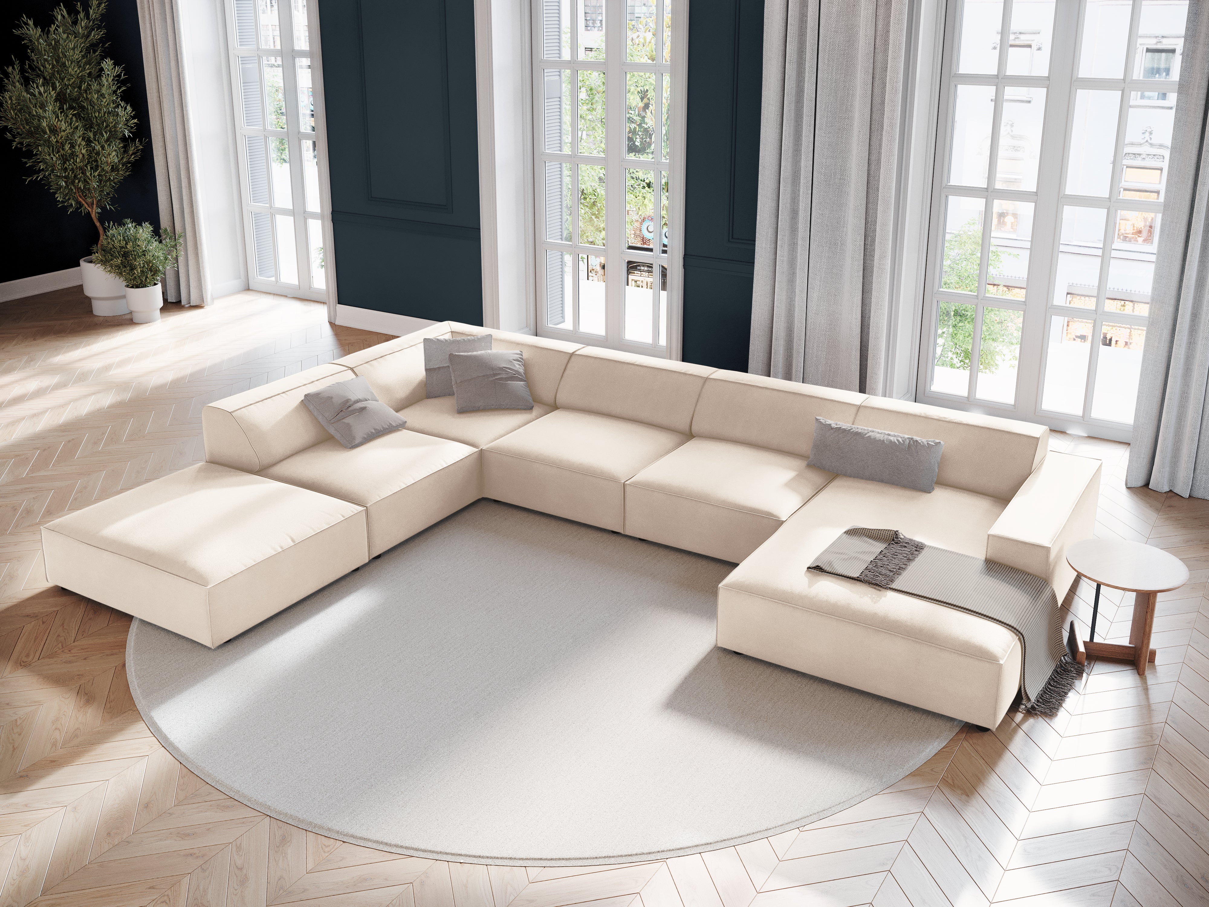 Garnitura Jodie 364x262cm, Materijal: Baršun