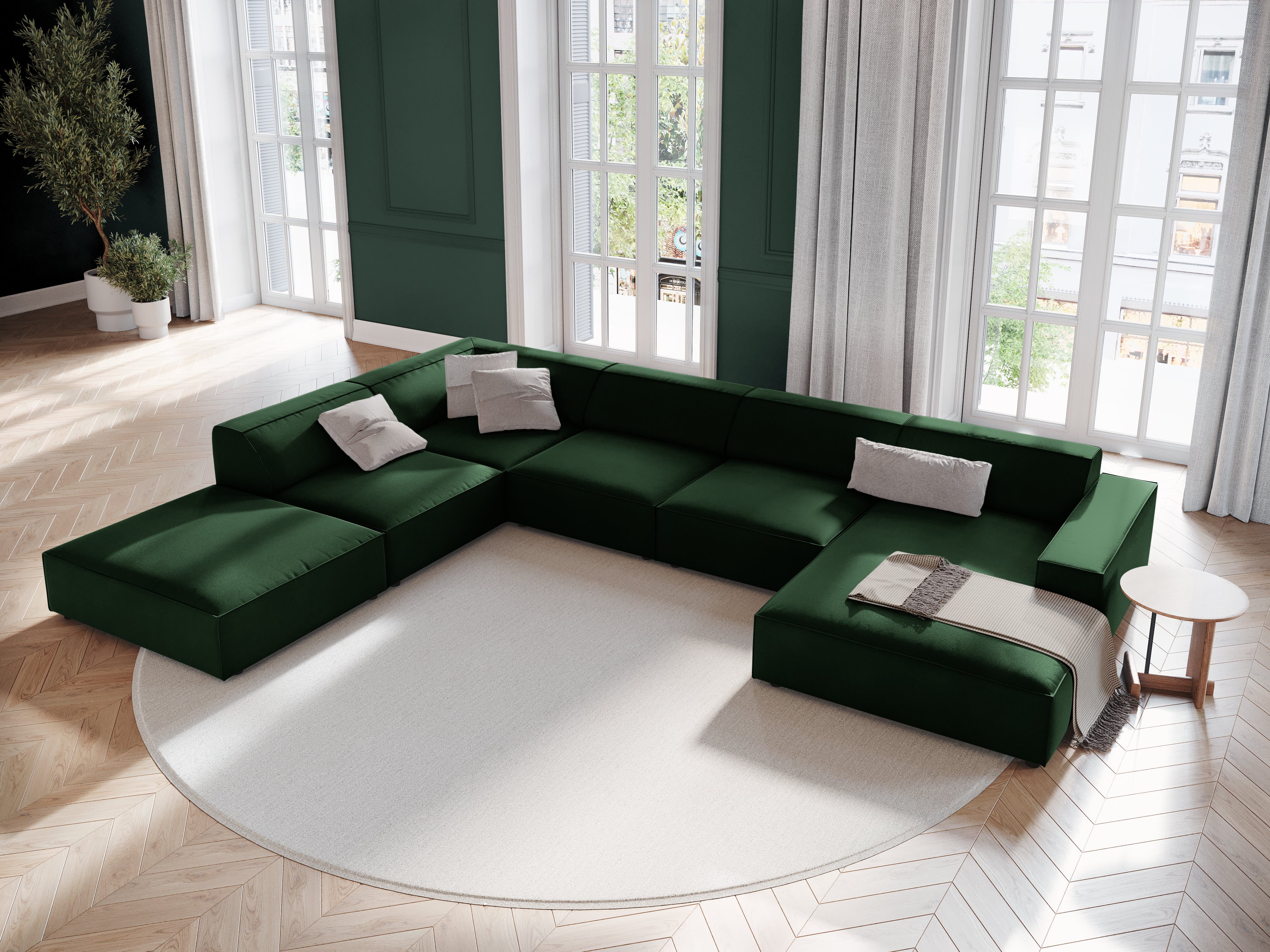 Garnitura Jodie 364x262cm, Materijal: Baršun