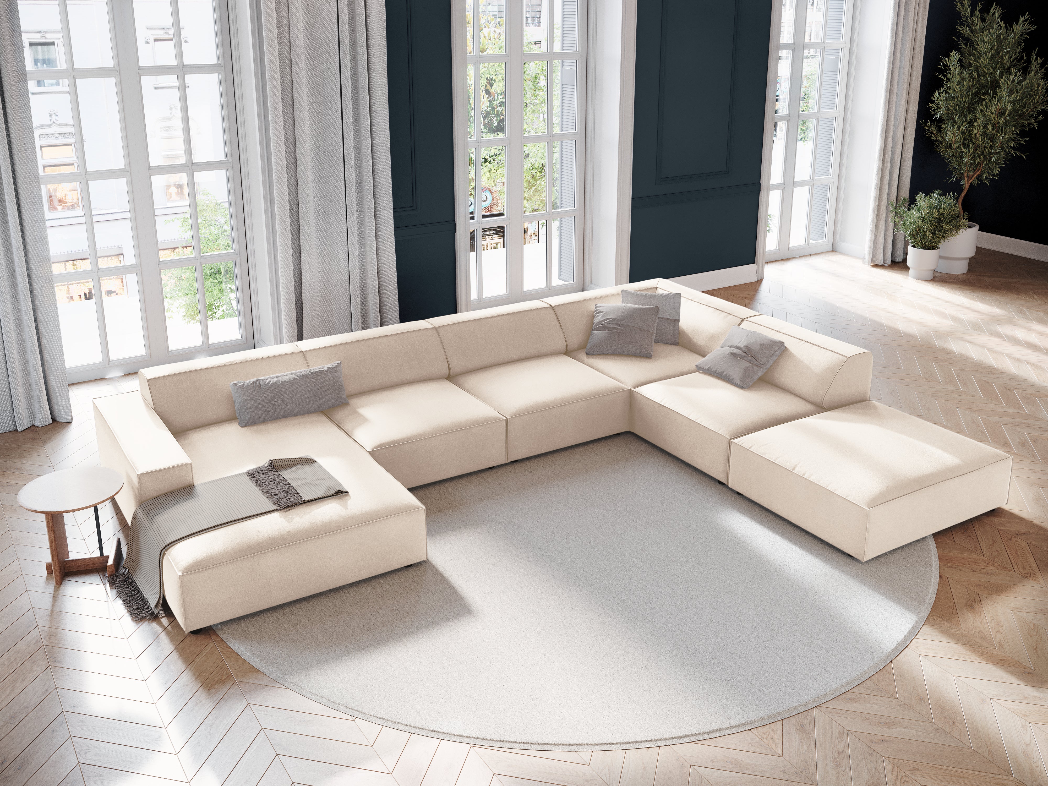 Garnitura Jodie 364x262cm, Materijal: Baršun