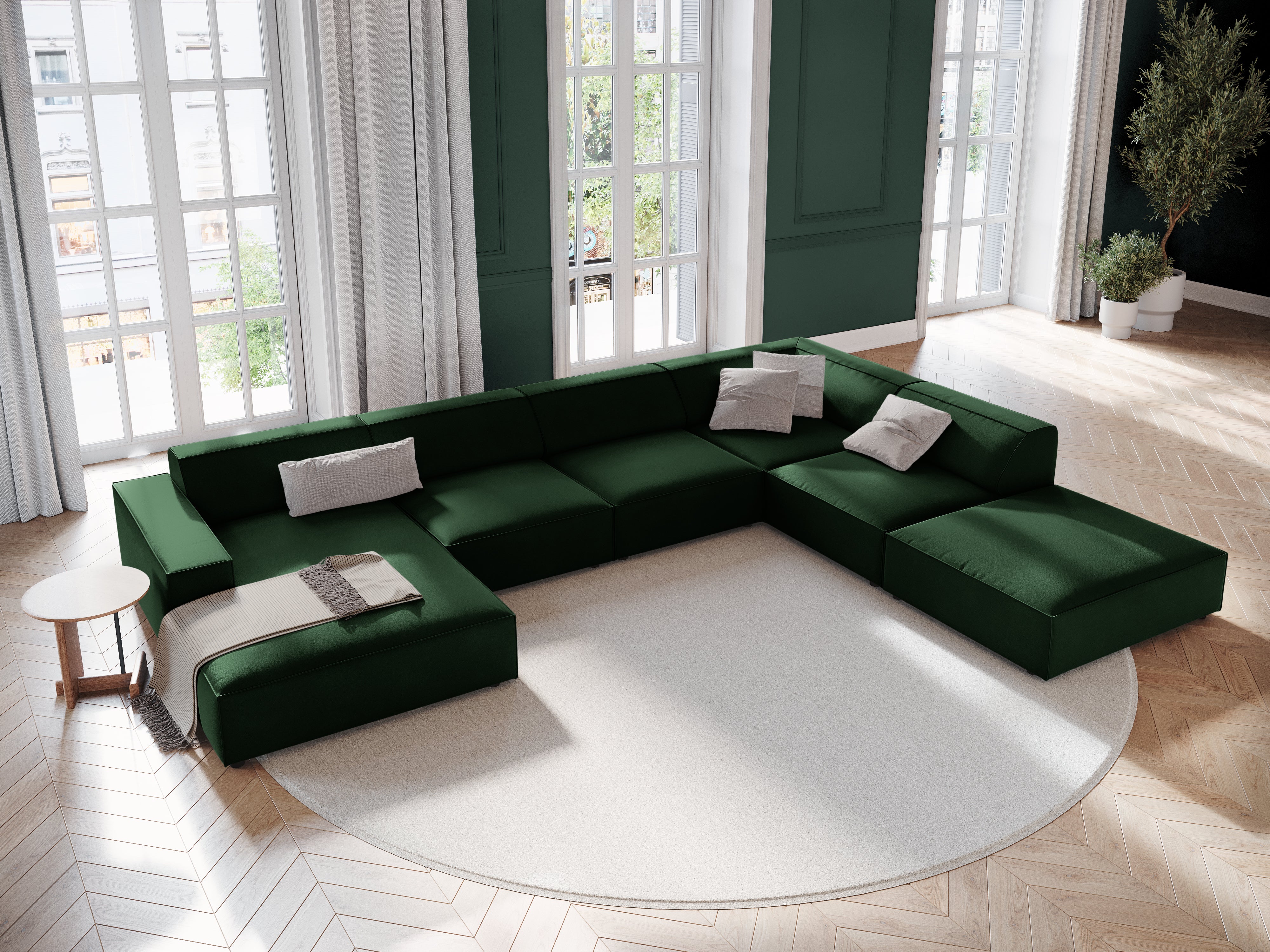 Garnitura Jodie 364x262cm, Materijal: Baršun