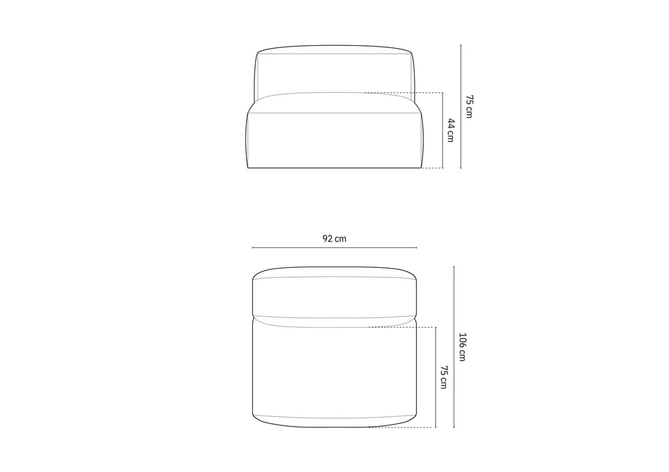 Modul Martina, 90x106cm, Materijal: Strukturirana tkanina