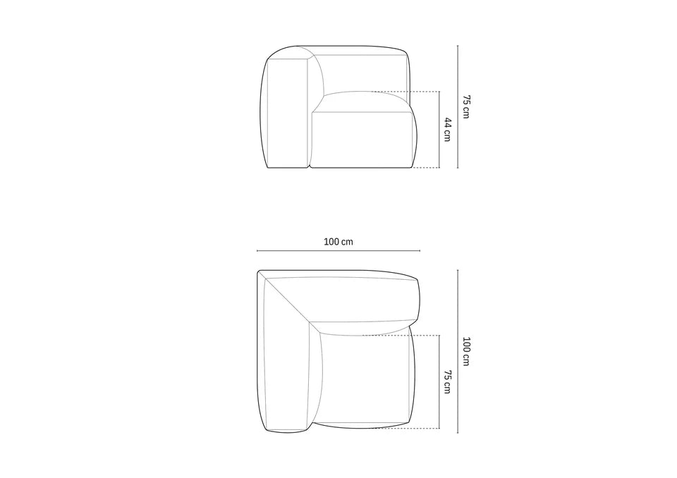 Modul Martina, 106x106cm, Materijal: Baršun