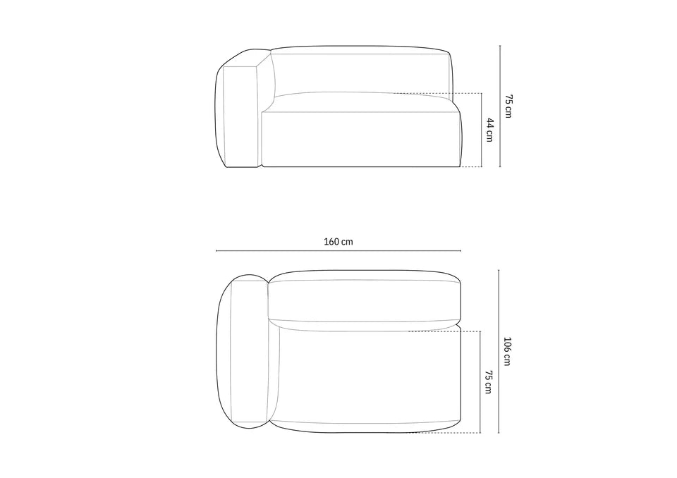 Modul Martina, 160x106cm, Materijal: Baršun