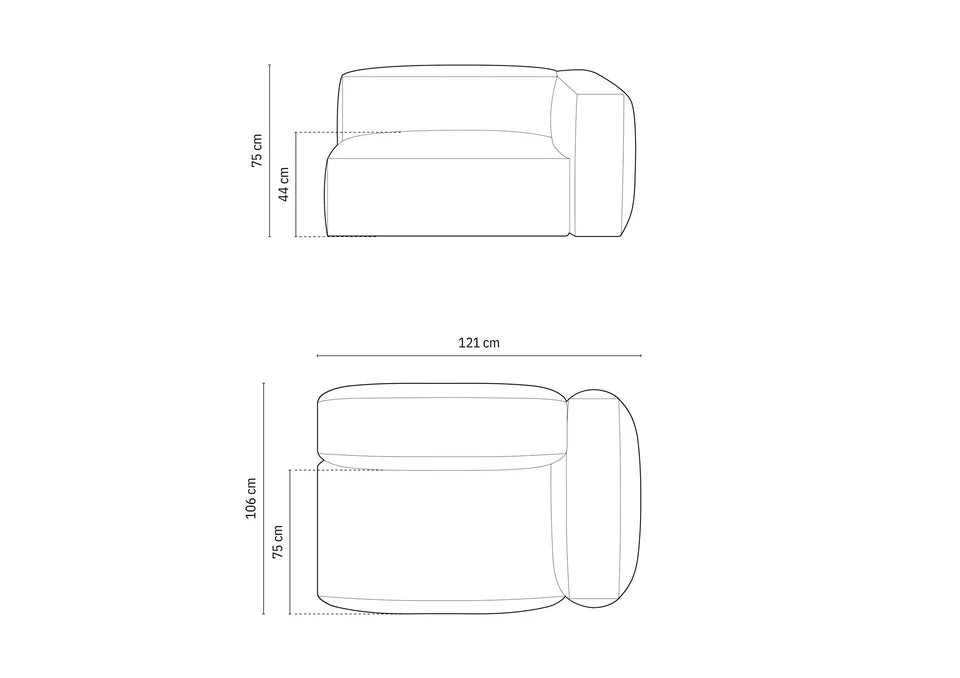 Modul Martina, 120x106cm, Materijal: Strukturirana tkanina