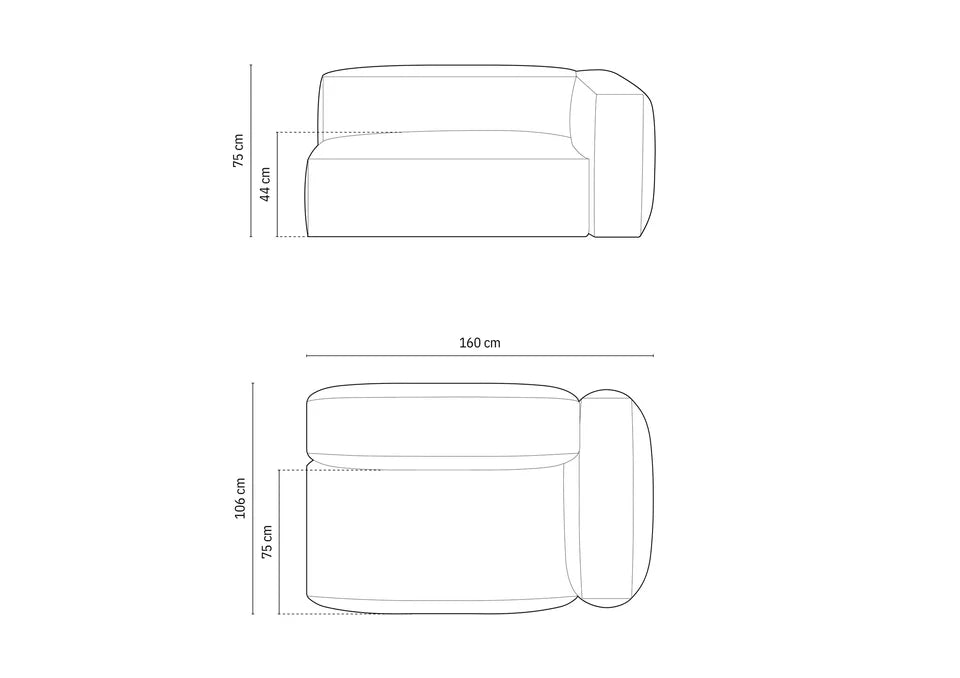 Modul Martina, 160x106cm, Materijal: Strukturirana tkanina