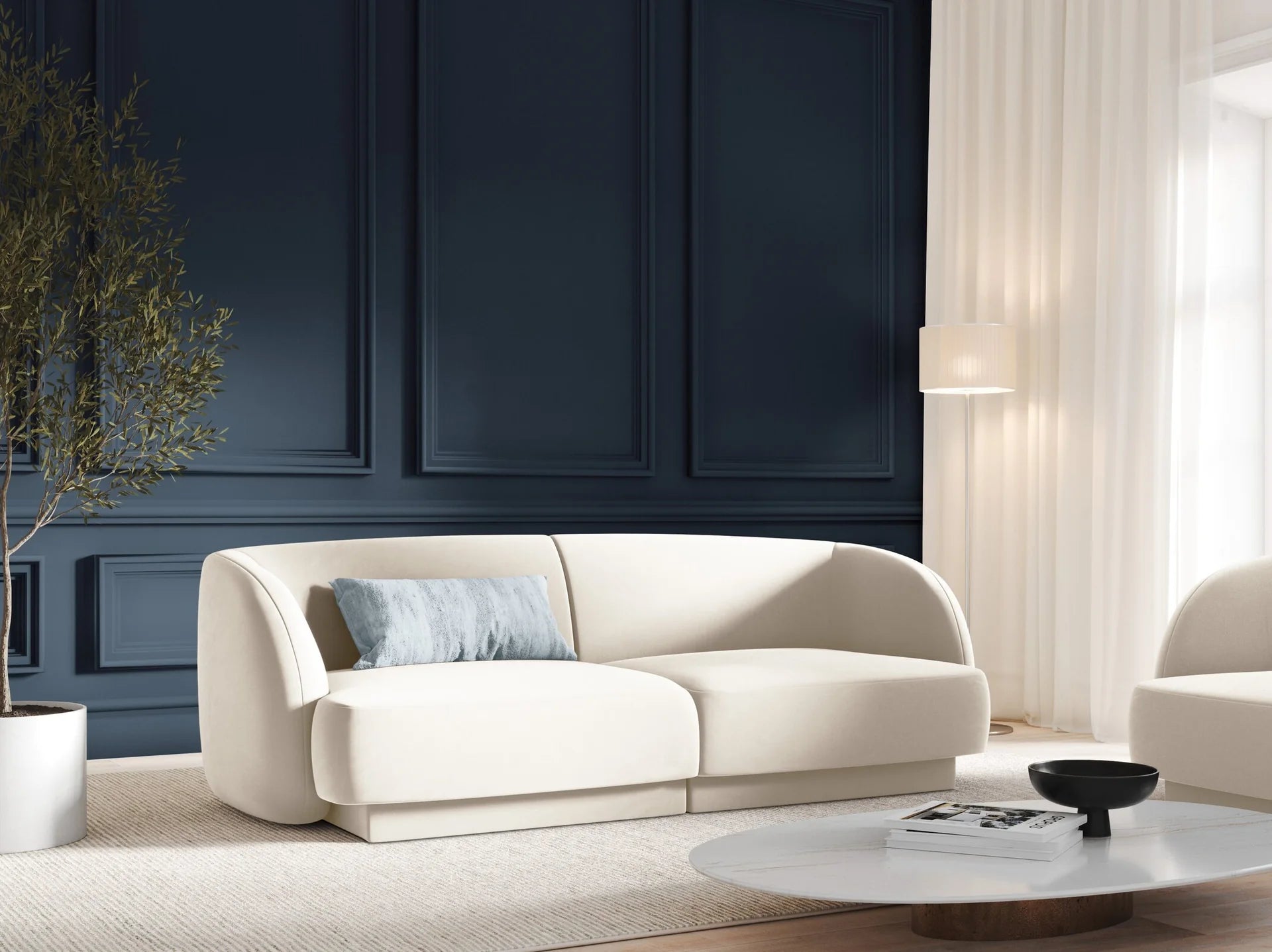 Dvosjed Miley 180x90cm, Materijal: Baršun