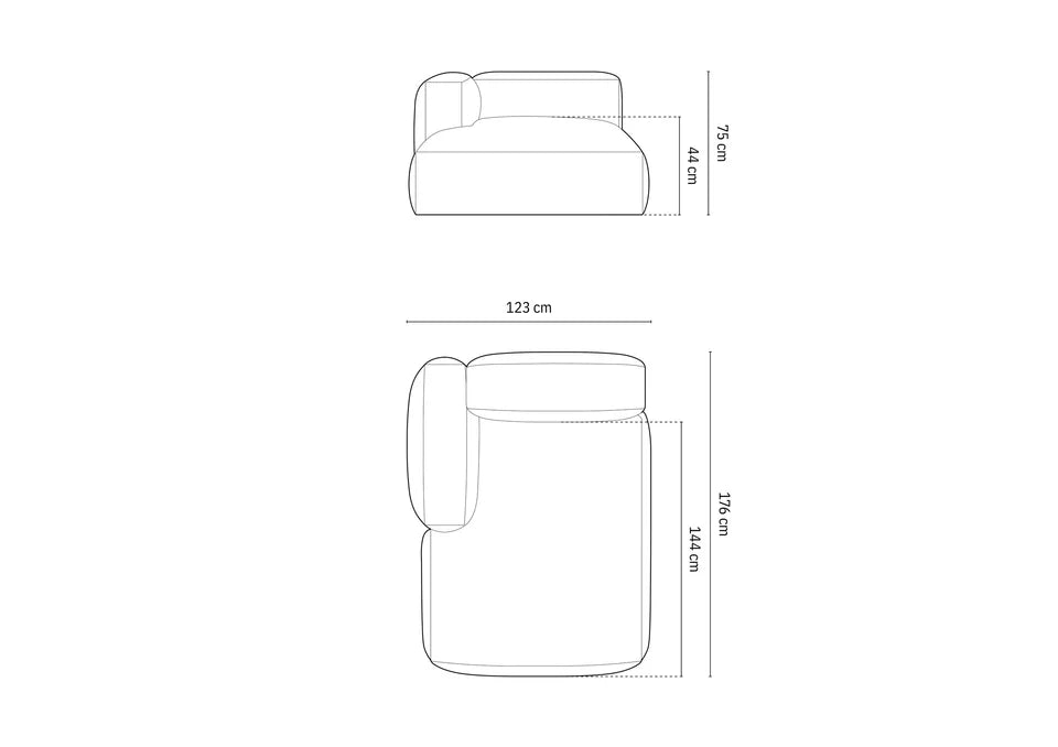 Modul Martina, 120x176cm, Materijal: Strukturirana tkanina
