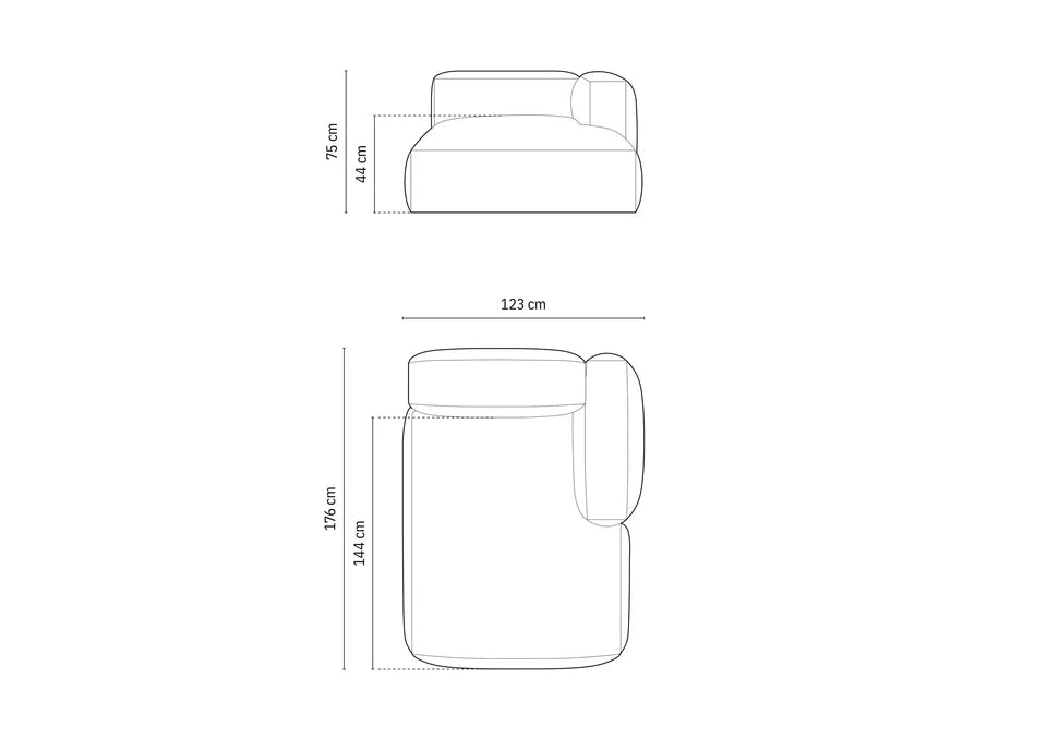 Modul Martina, 120x176cm, Materijal: Strukturirana tkanina