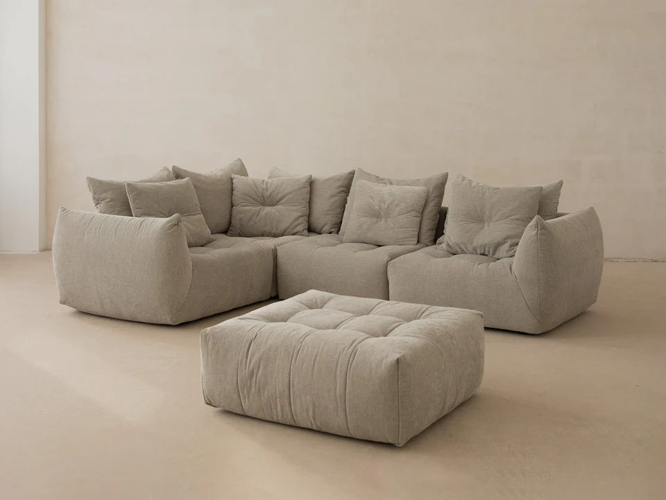 Bloom tabure 101x110 cm, Materijal: Strukturirana tkanina