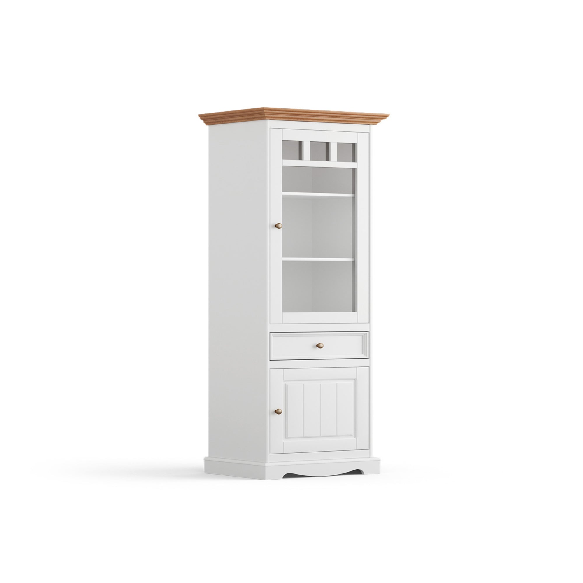 Vitrina Belluno 44x190 cm, Materijal: Masivna Borovina