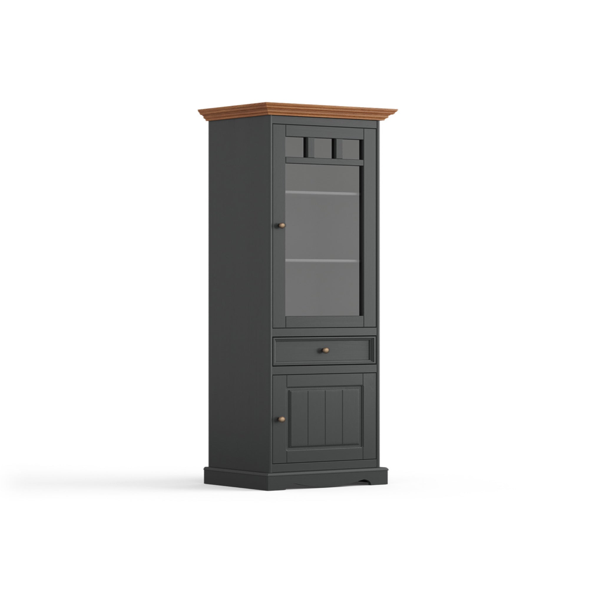 Vitrina Belluno 44x190 cm, Materijal: Masivna Borovina