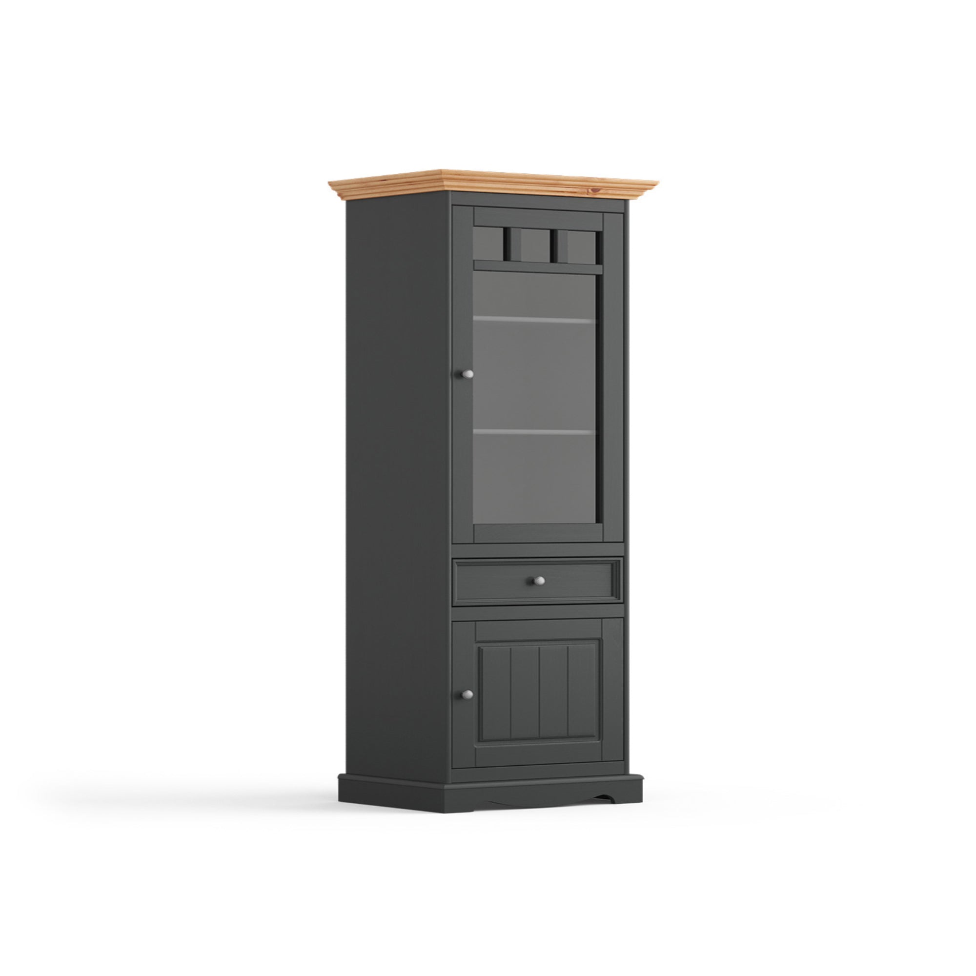 Vitrina Belluno 44x190 cm, Materijal: Masivna Borovina