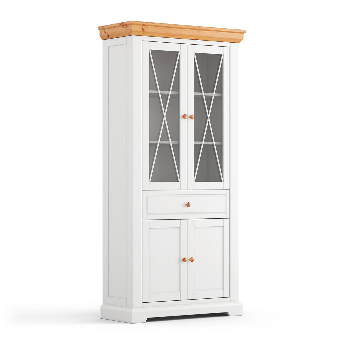 Vitrina Marone 41x199 cm, Materijal: Masivna Borovina
