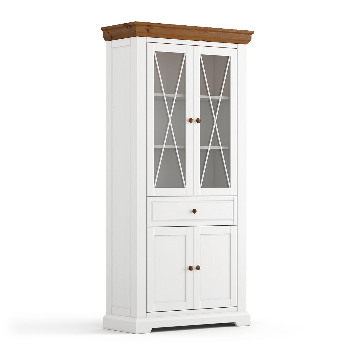 Vitrina Marone 41x199 cm, Materijal: Masivna Borovina