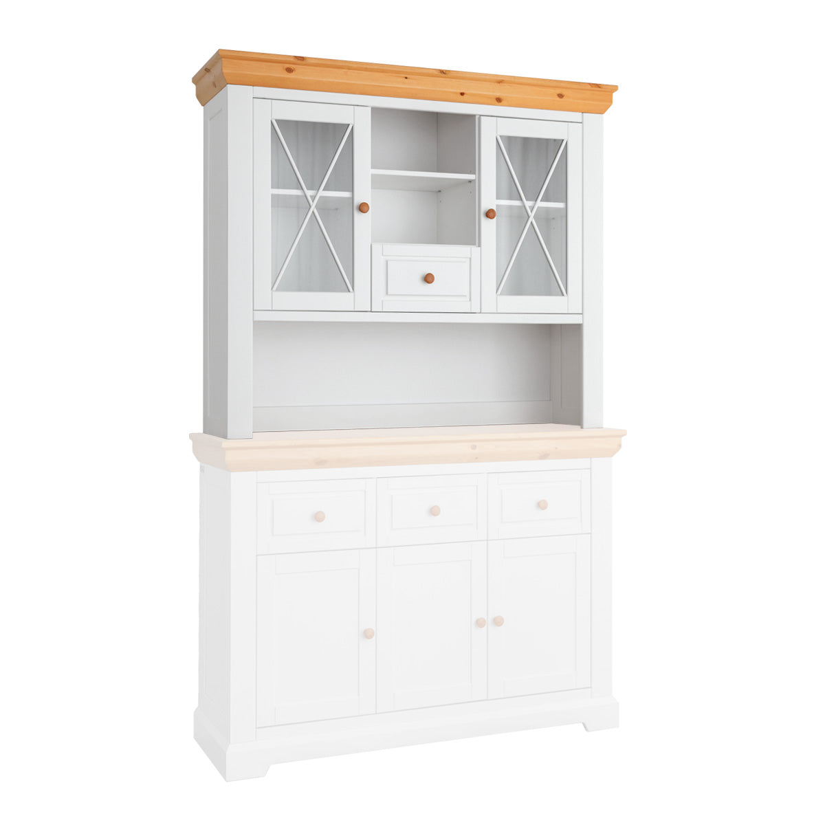 Gornji element komode Marone 131,7x41,2 cm, Materijal: Masivna Borovina