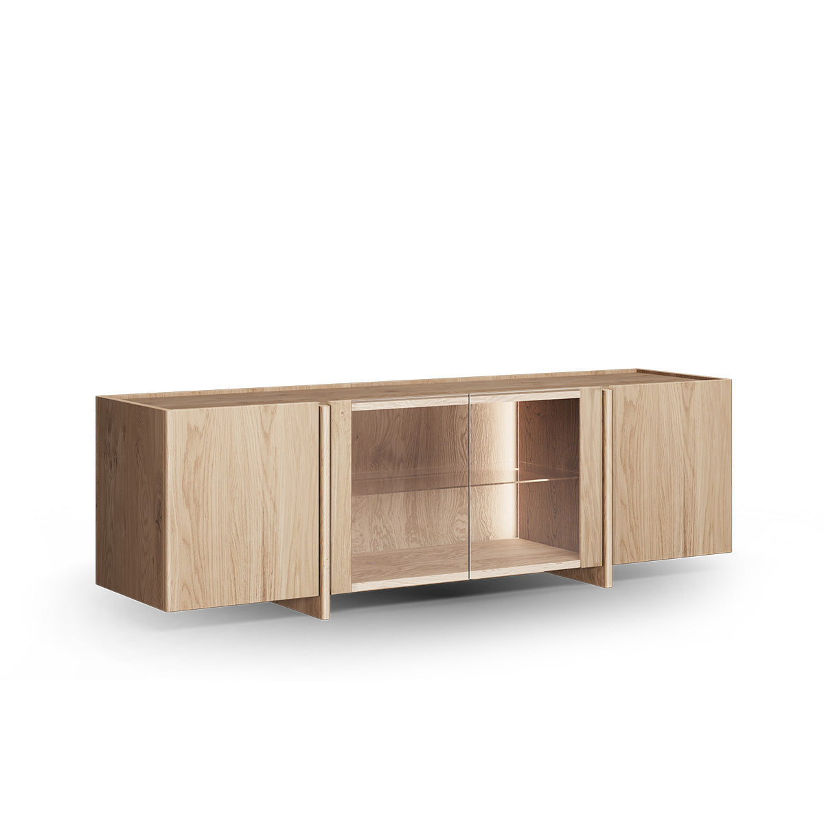 TV Komoda Tivoli 180x46 cm Sa Staklom, Materijal: Mogućnost izbora