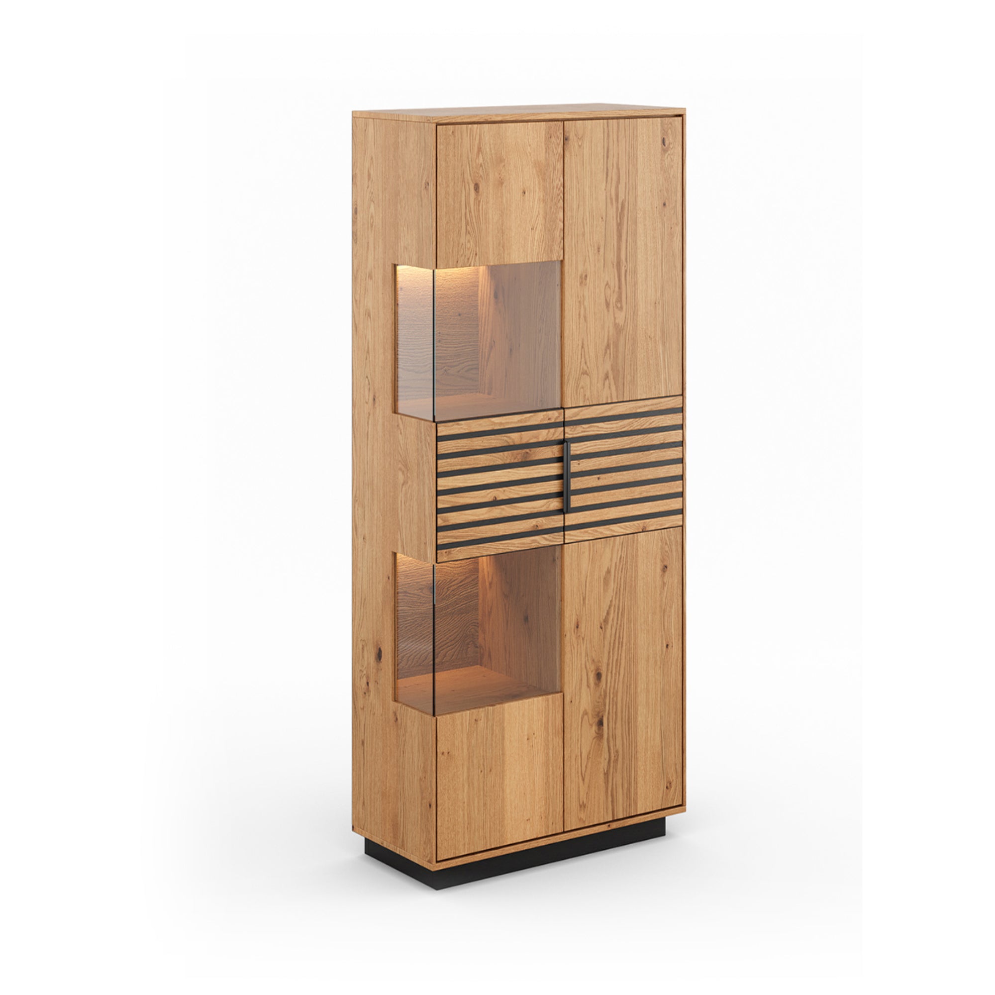 Vitrina Tirano 39x147 cm, Materijal: Masivno Drvo Hrast