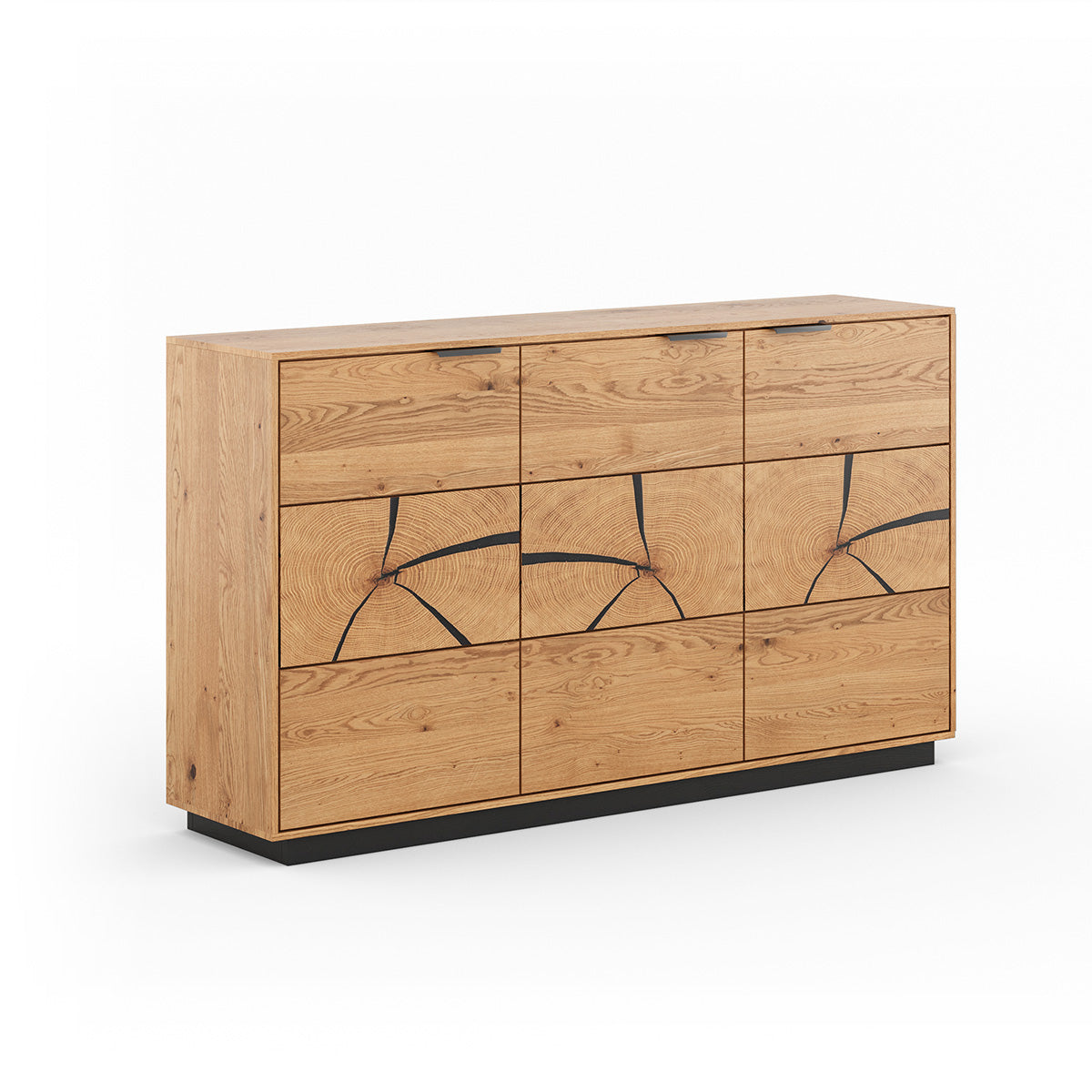 Komoda Tirano 154x39 cm, Materijal: Masivno Drvo Hrast