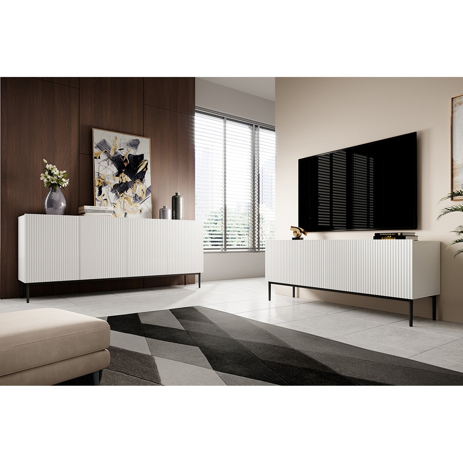 Komoda Nicole 200cm, 4 vrata, Materijal: MDF