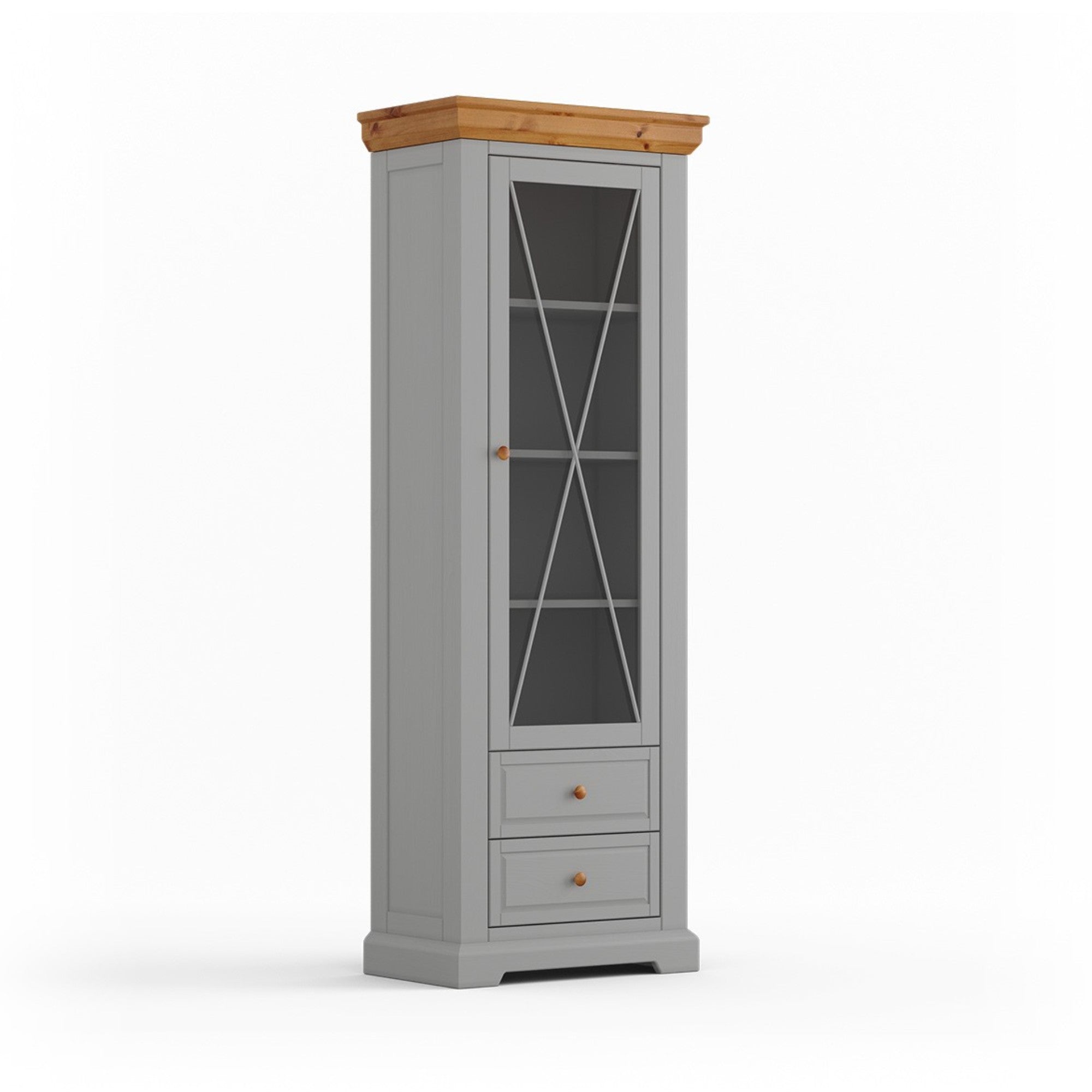 Vitrina Marone 41x199 cm, Materijal: Masivna Borovina
