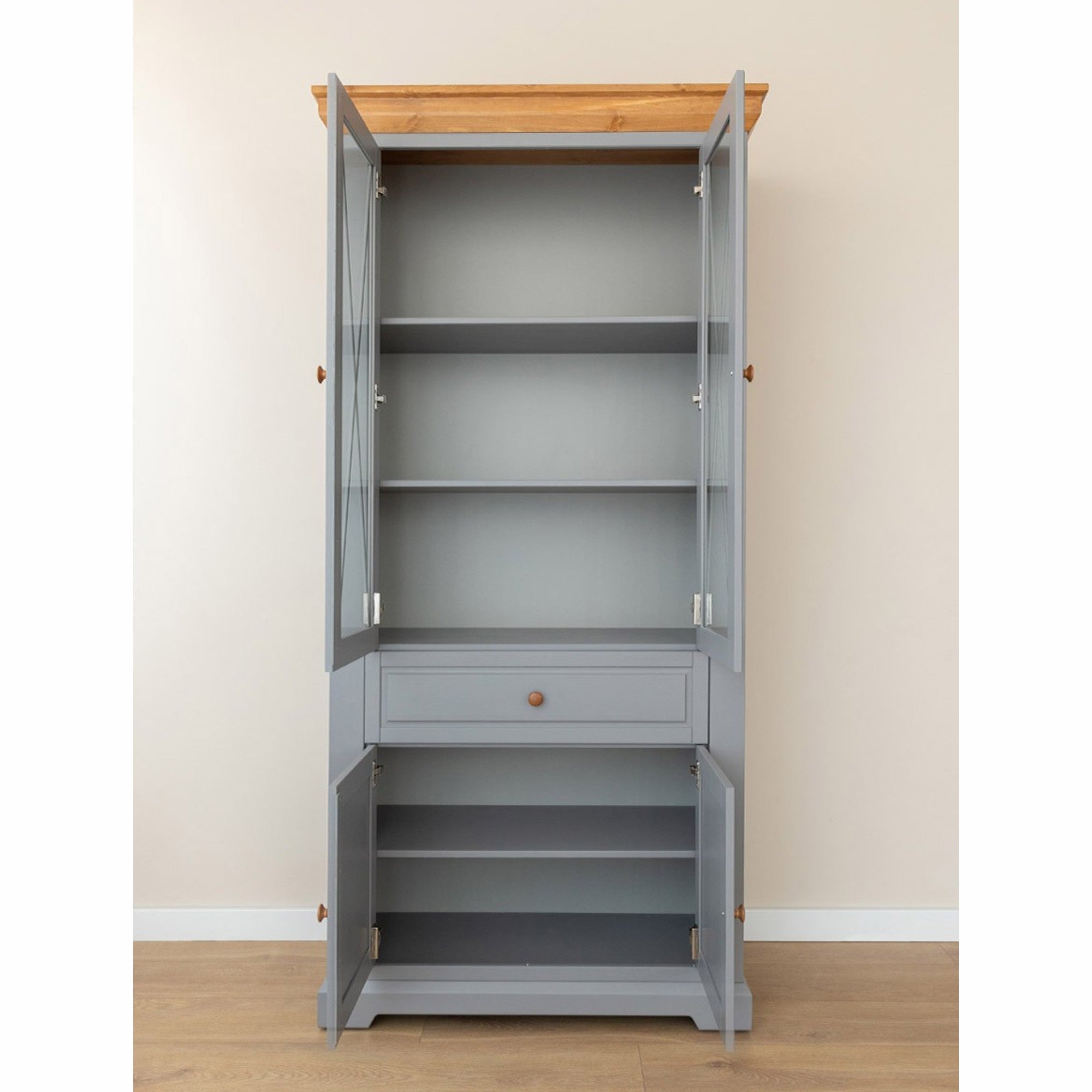 Vitrina Marone 41x199 cm, Materijal: Masivna Borovina