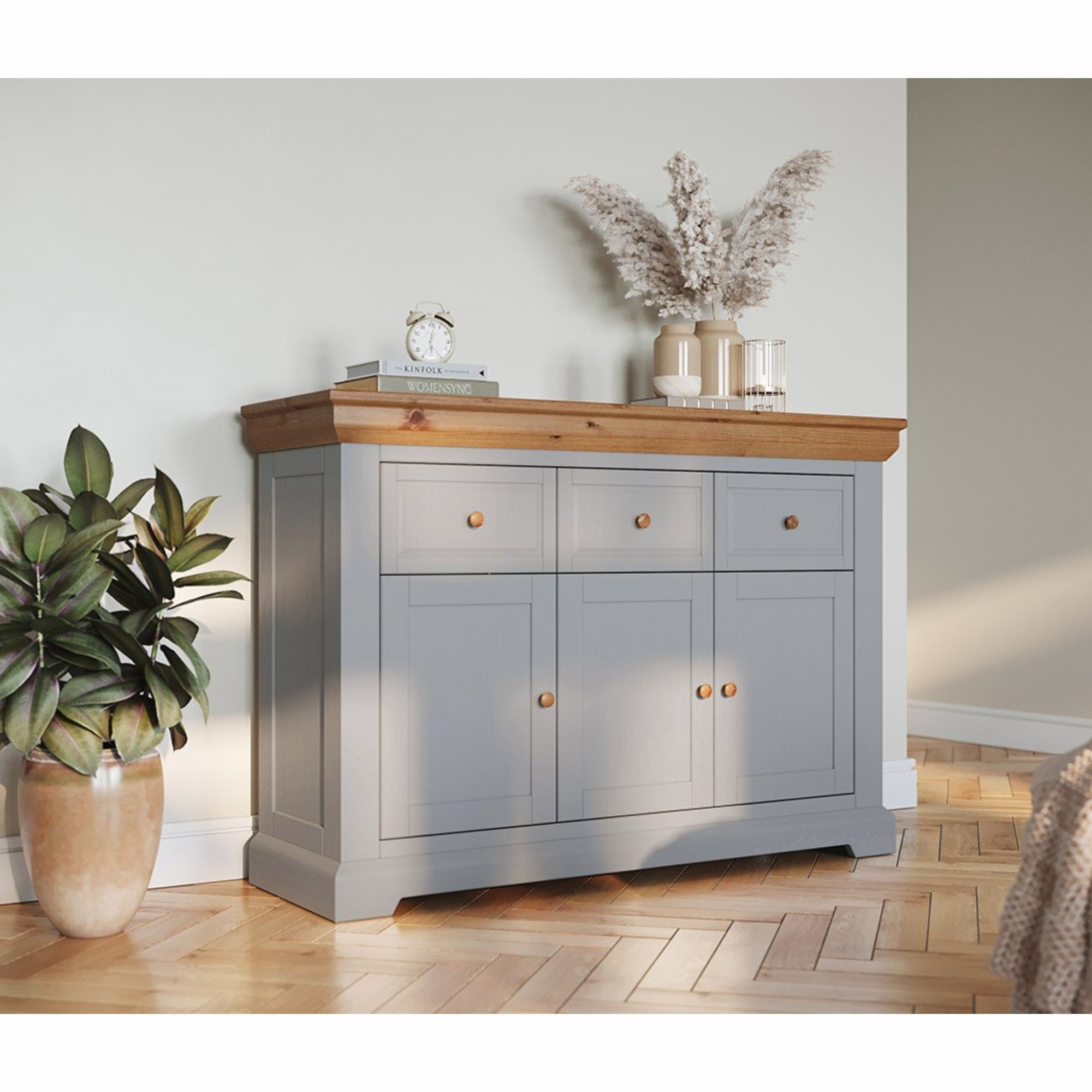 Komoda Marone 131x41 cm, Materijal: Masivna Borovina