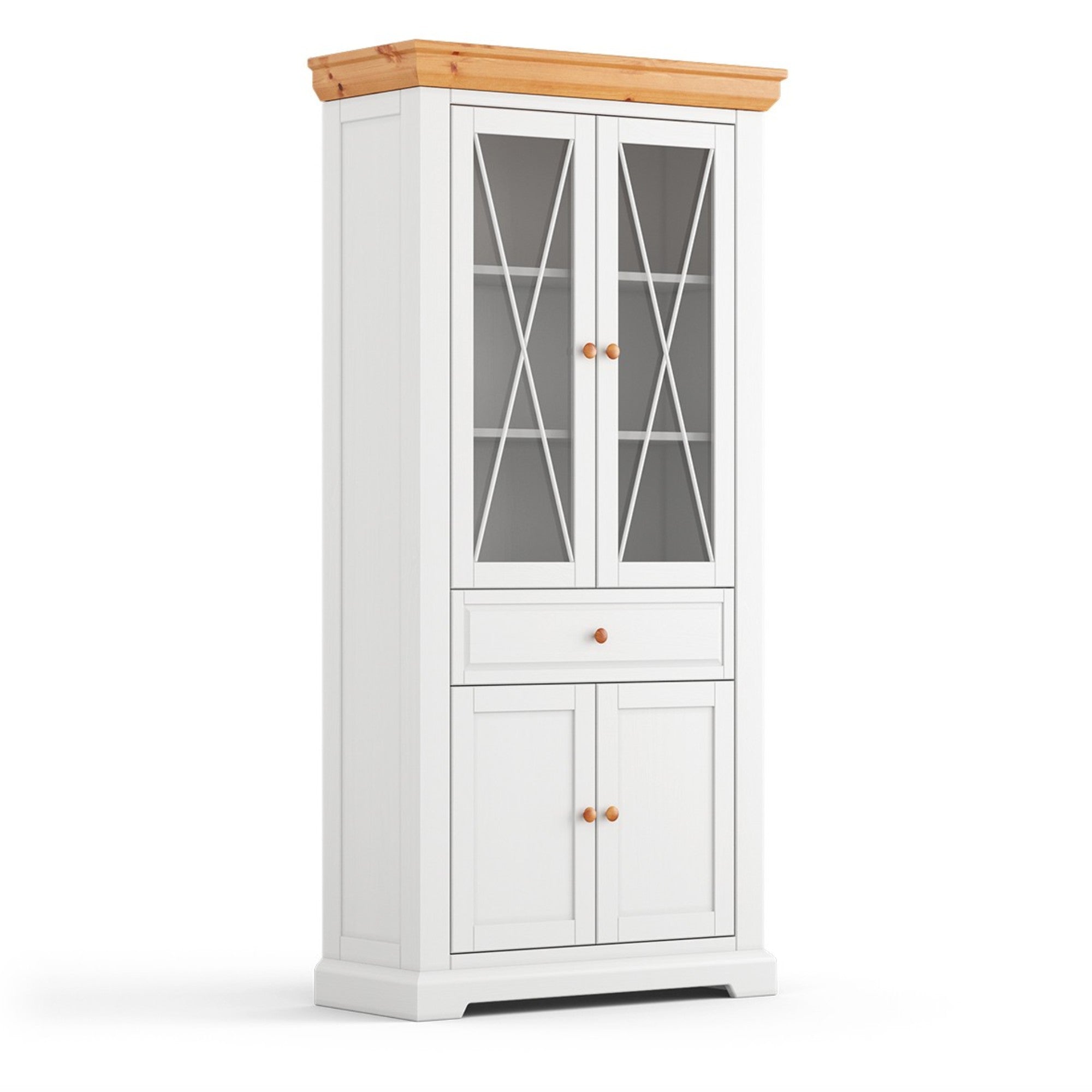 Vitrina Marone 41x199 cm, Materijal: Masivna Borovina