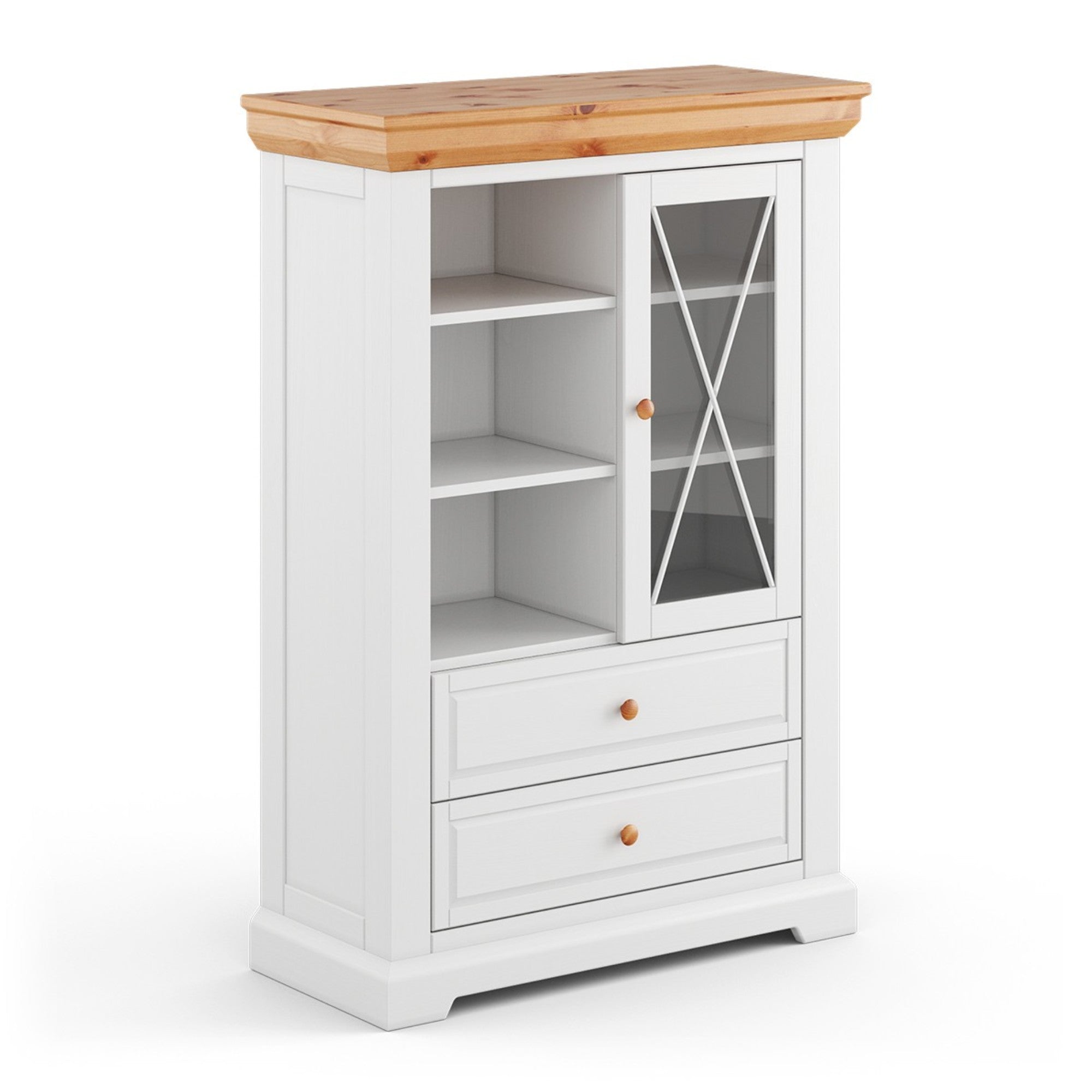 Vitrina Marone 41,2x139,8 cm, Materijal: Masivna Borovina