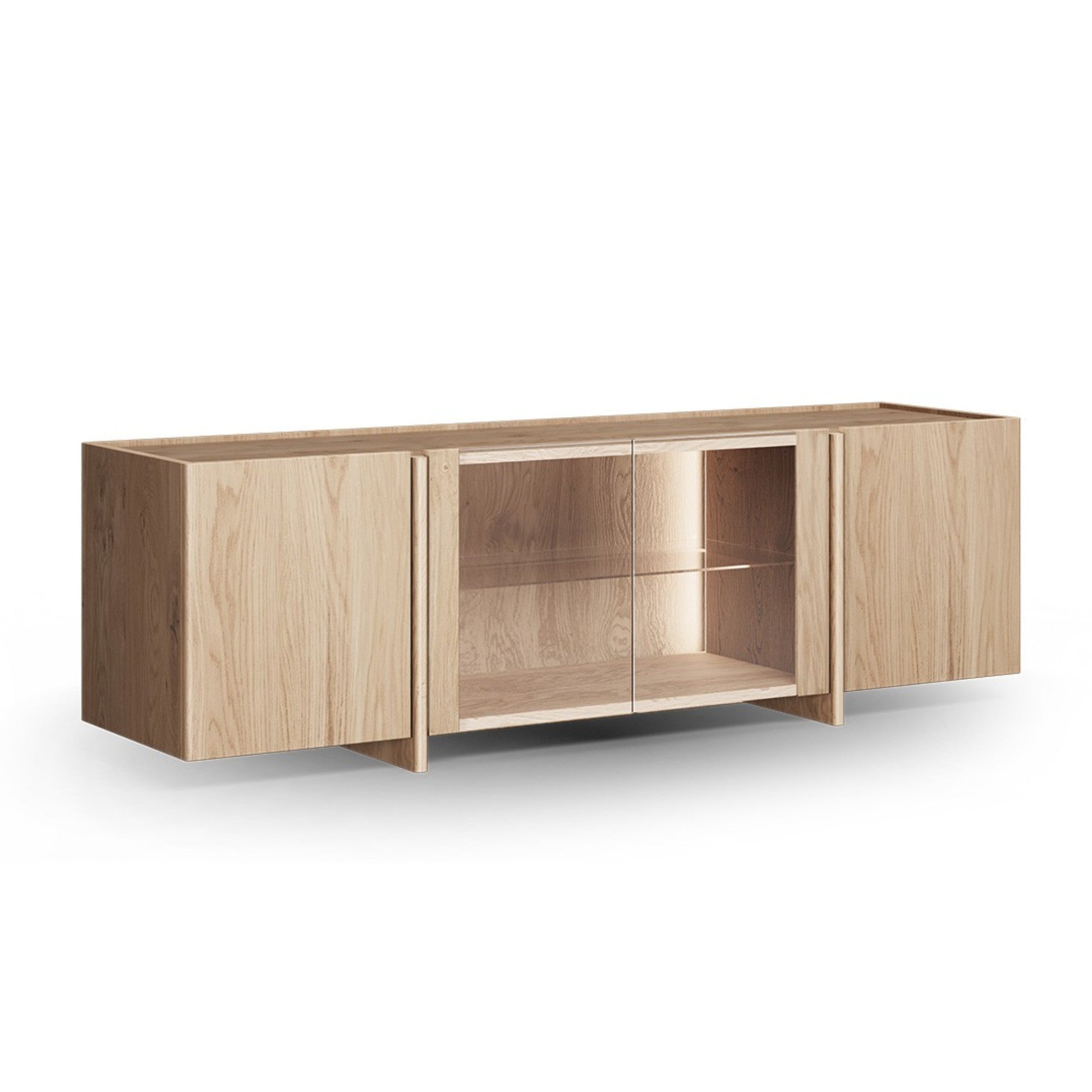 TV Komoda Tivoli 180x46 cm Sa Staklom, Materijal: Mogućnost izbora