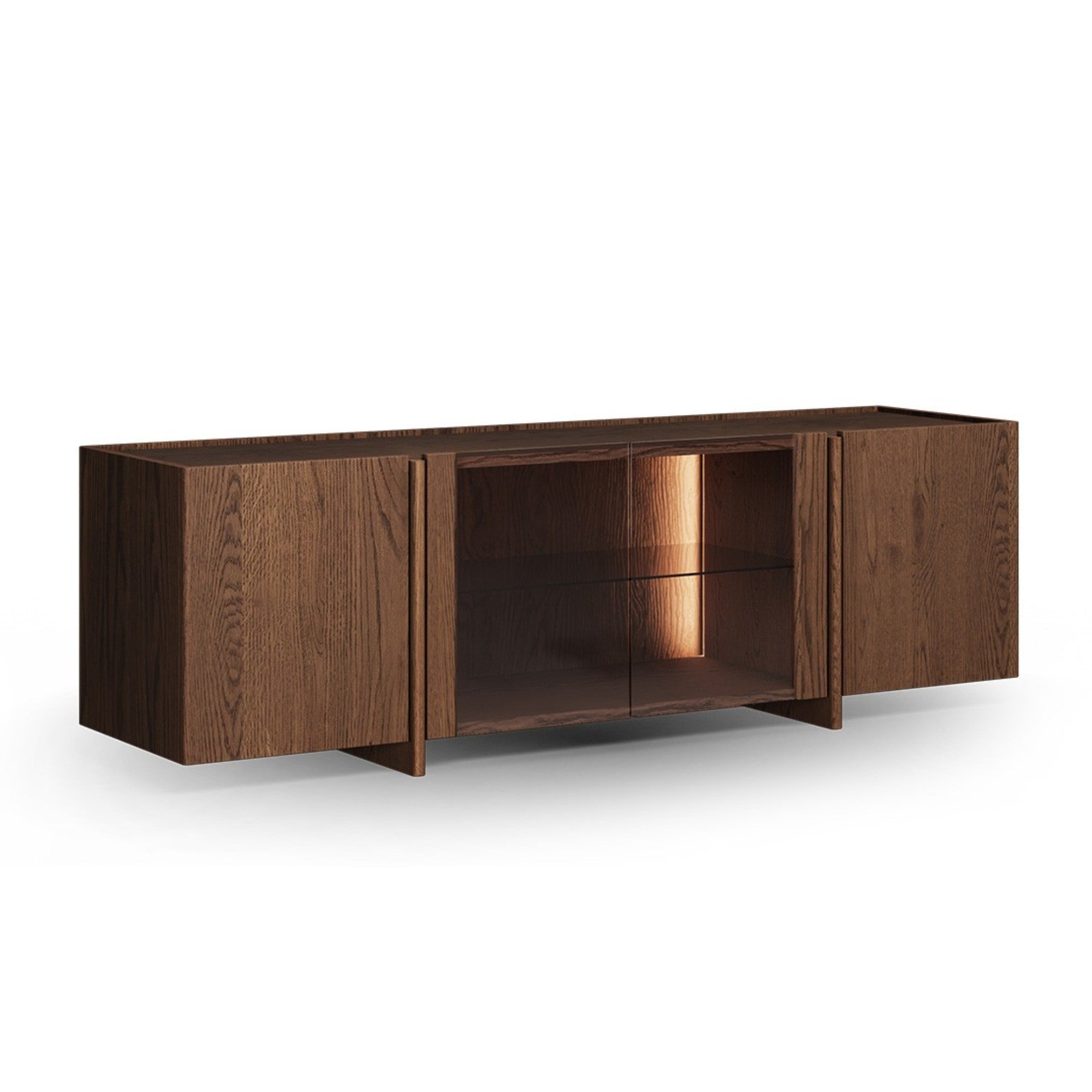 TV Komoda Tivoli 180x46 cm Sa Staklom, Materijal: Mogućnost izbora