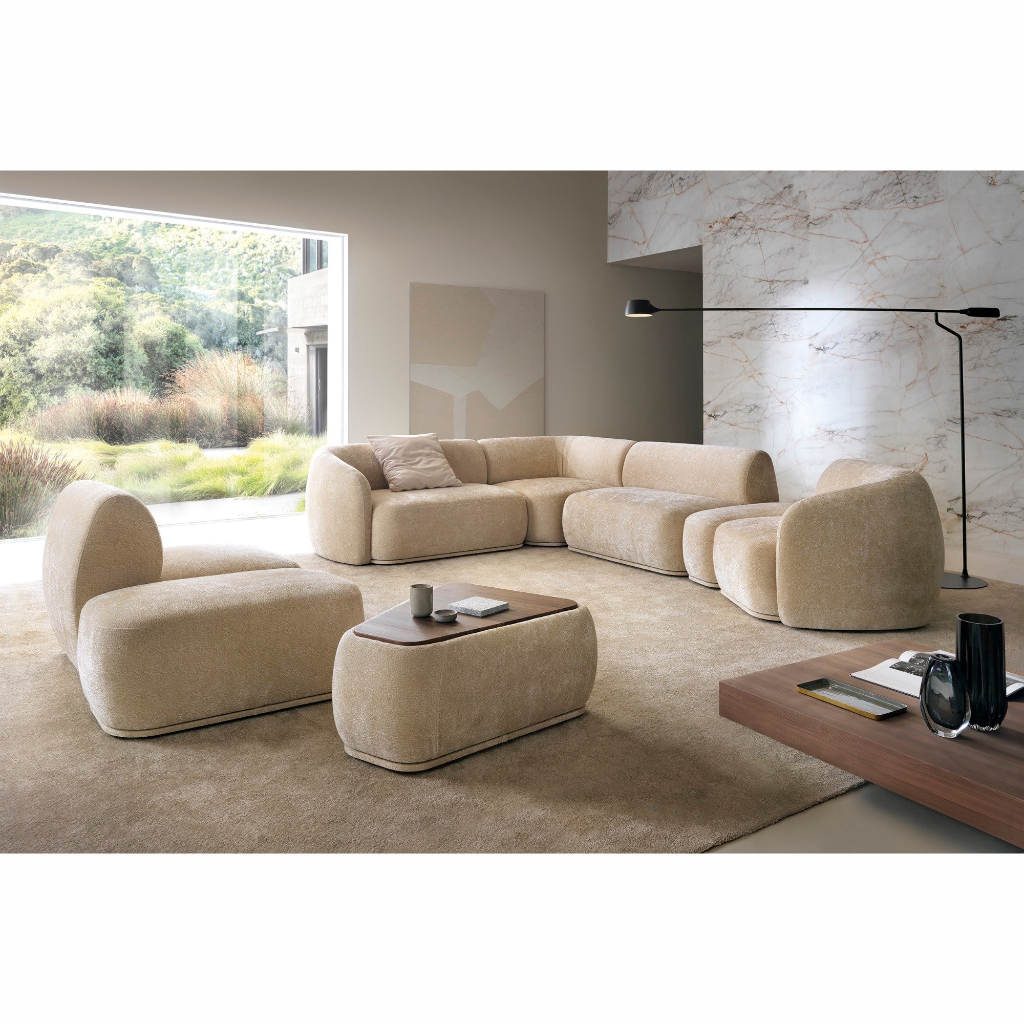 Modularna garnitura Nobo 288x147 cm, Materijal: Mogućnost izbora