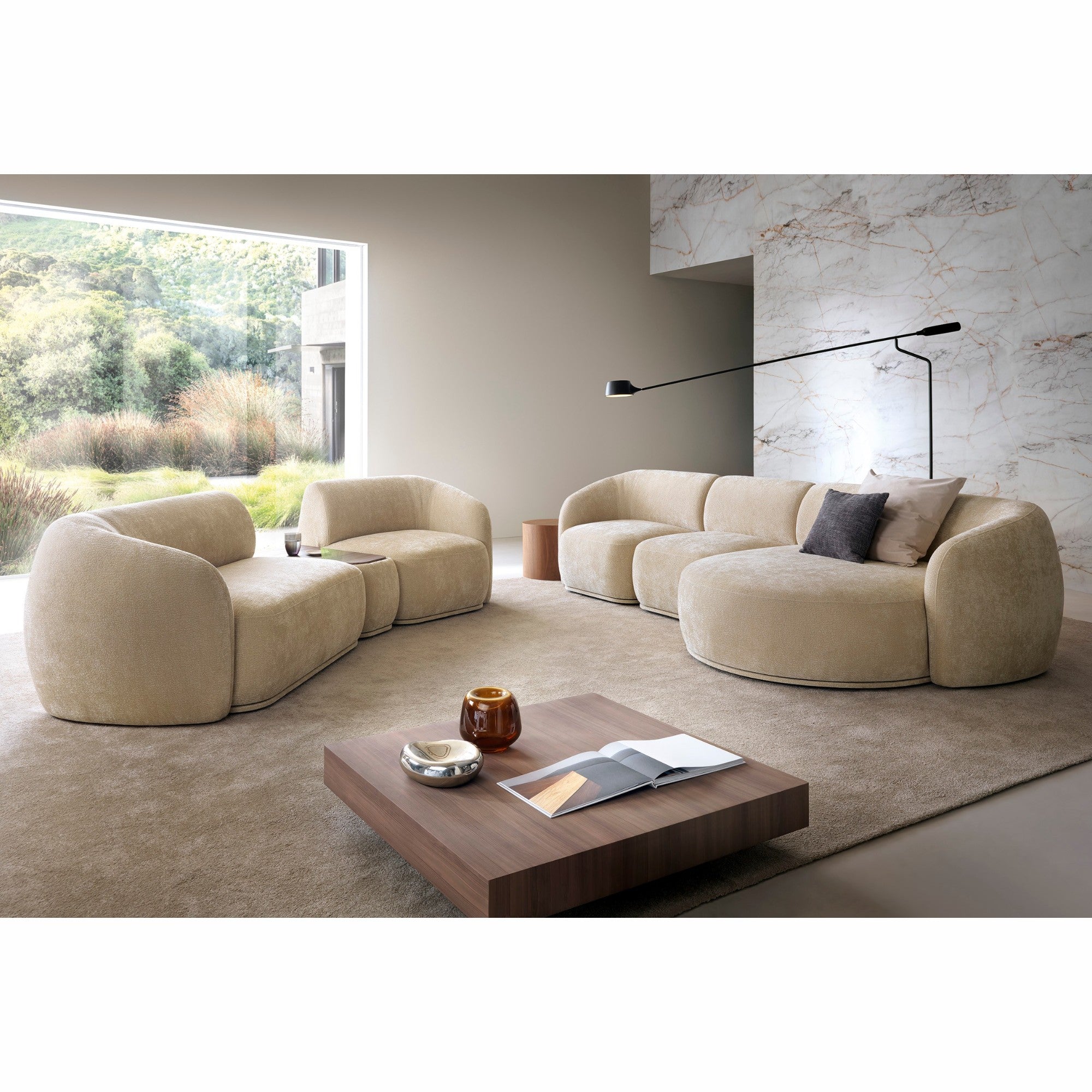 Modularna garnitura Nobo 308x147 cm, Materijal: Mogućnost izbora