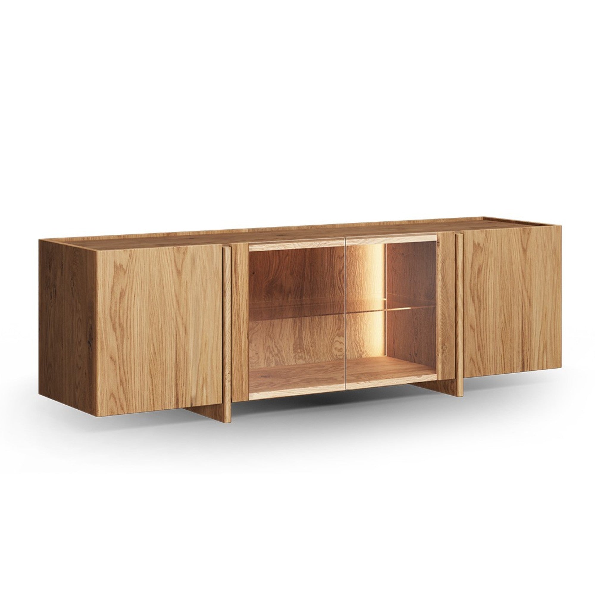 TV Komoda Tivoli 180x46 cm Sa Staklom, Materijal: Mogućnost izbora