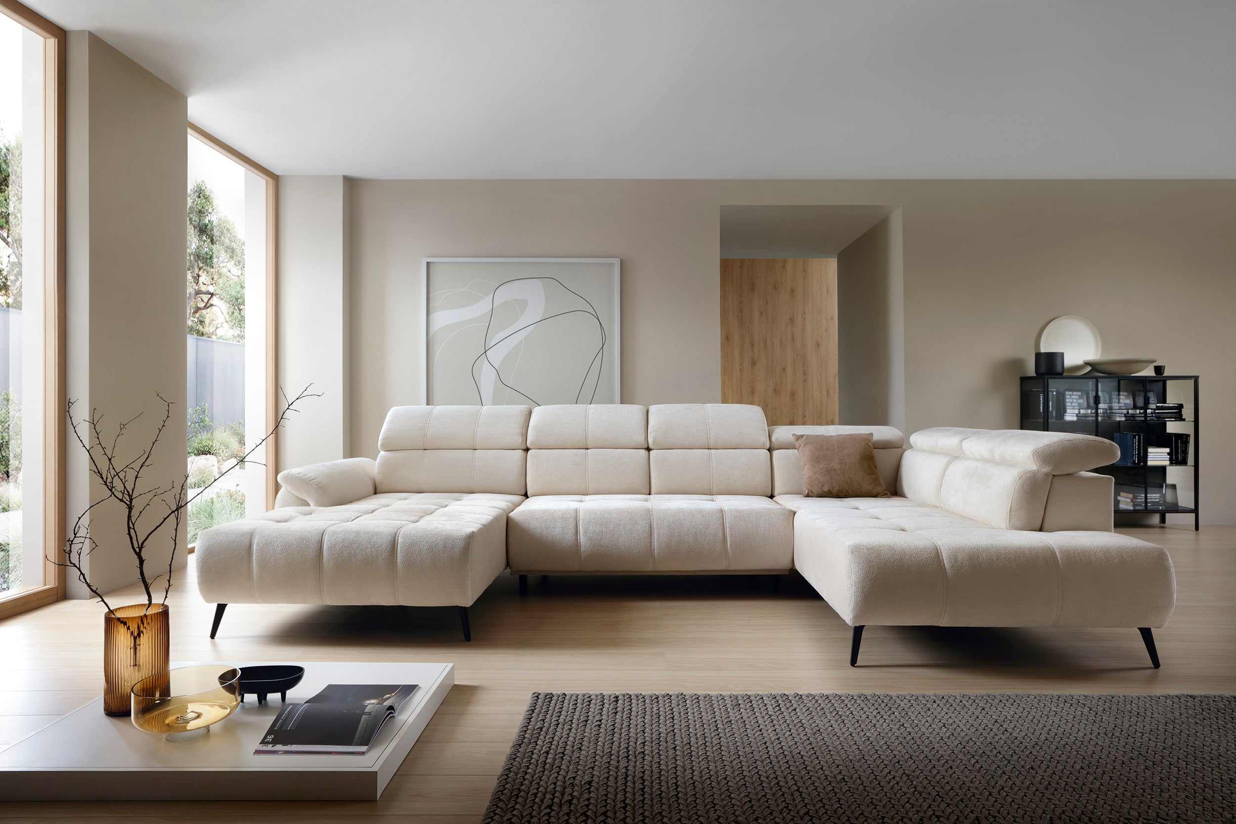 Kutna Garnitura Genova III 375x208cm, Materijal: Mogućnost izbora