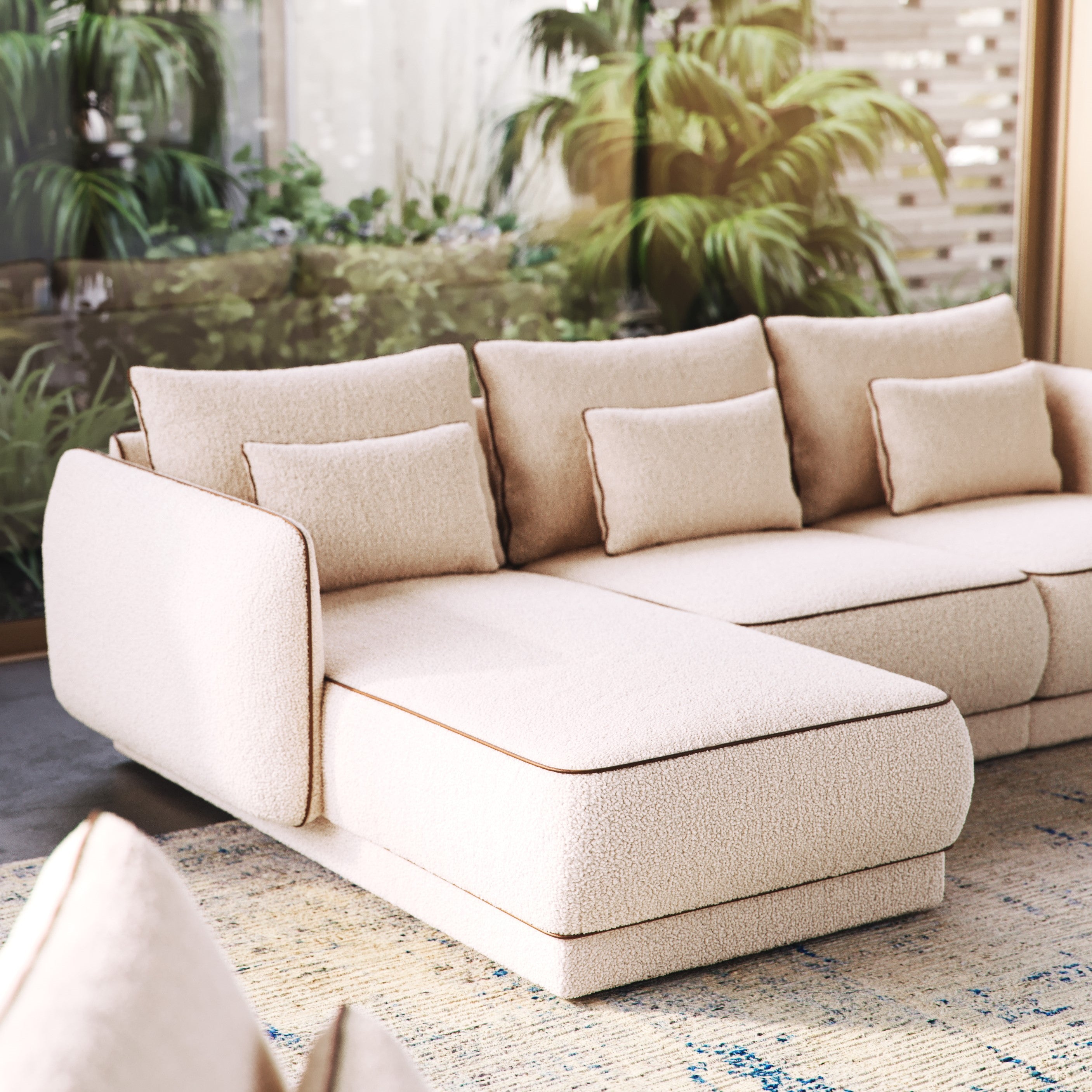 Kutna garnitura Yves 273x159 cm, Materijal: Mogućnost izbora