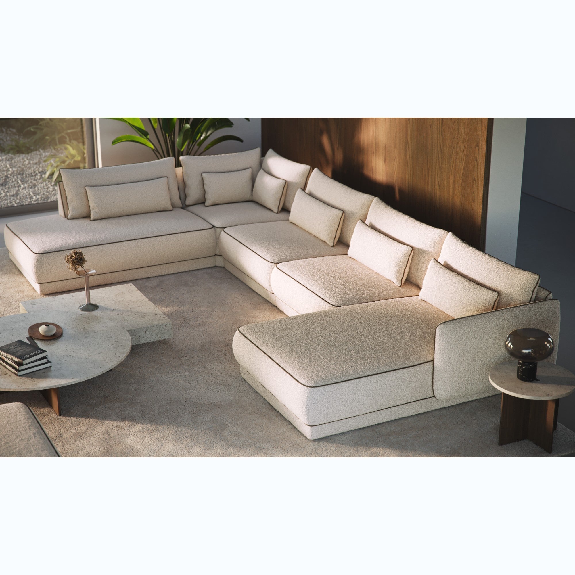 Kutna garnitura Yves 431x253 cm, Materijal: Mogućnost izbora