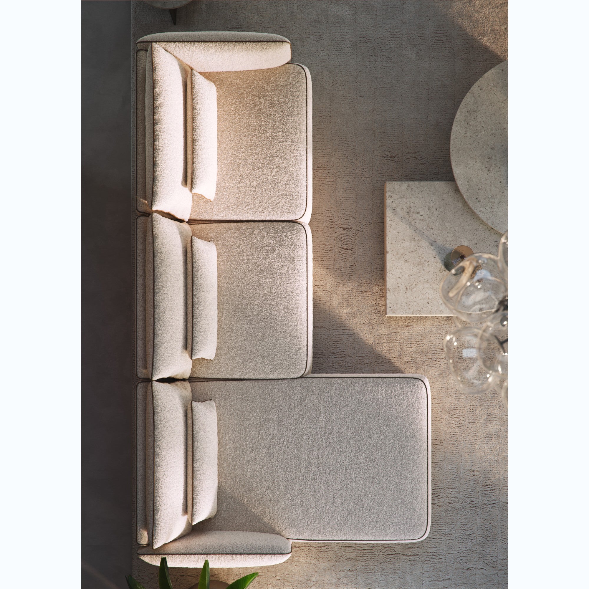 Kutna garnitura Yves 348x177 cm, Materijal: Mogućnost izbora