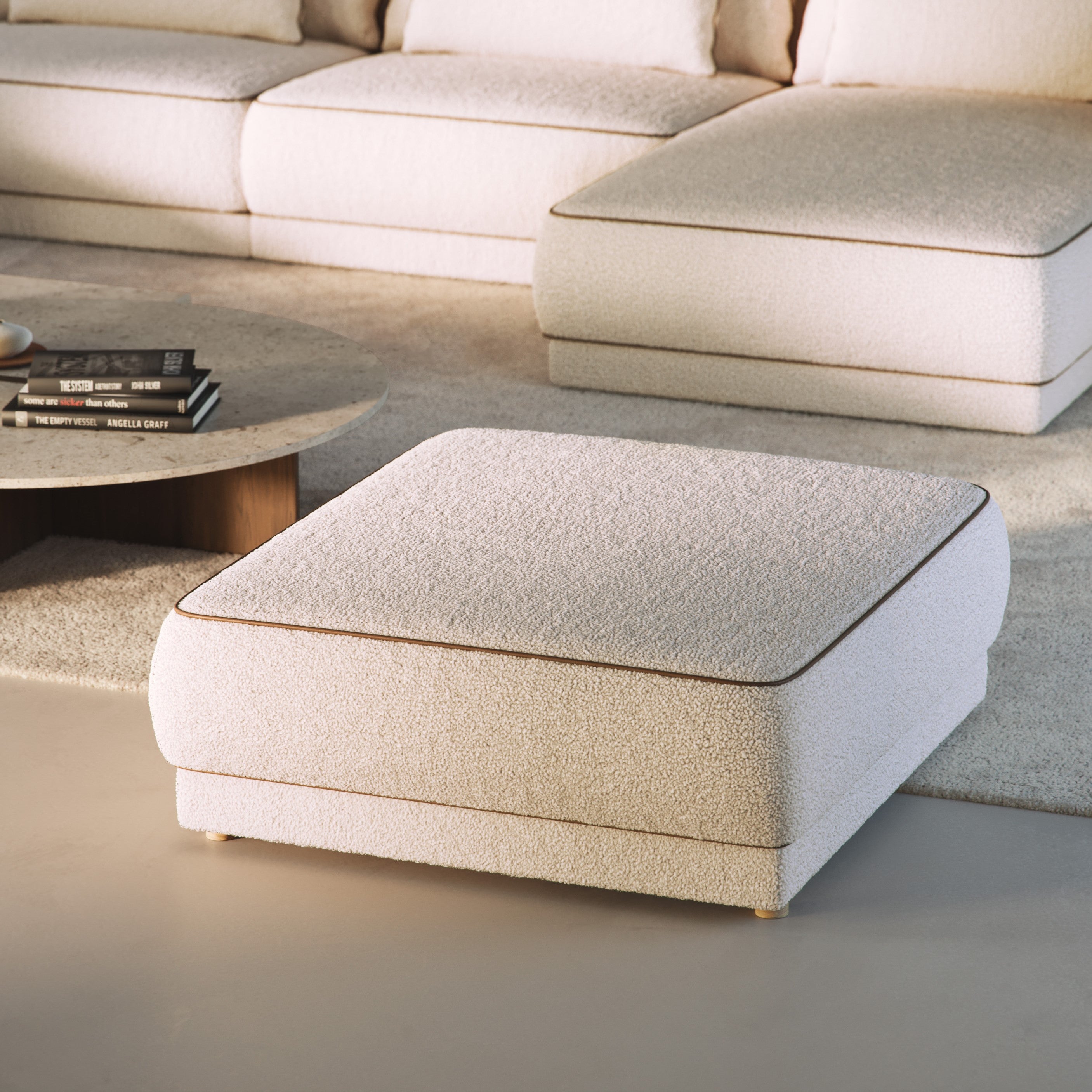 Tabure Yves 100x100 cm, Materijal: Mogućnost izbora
