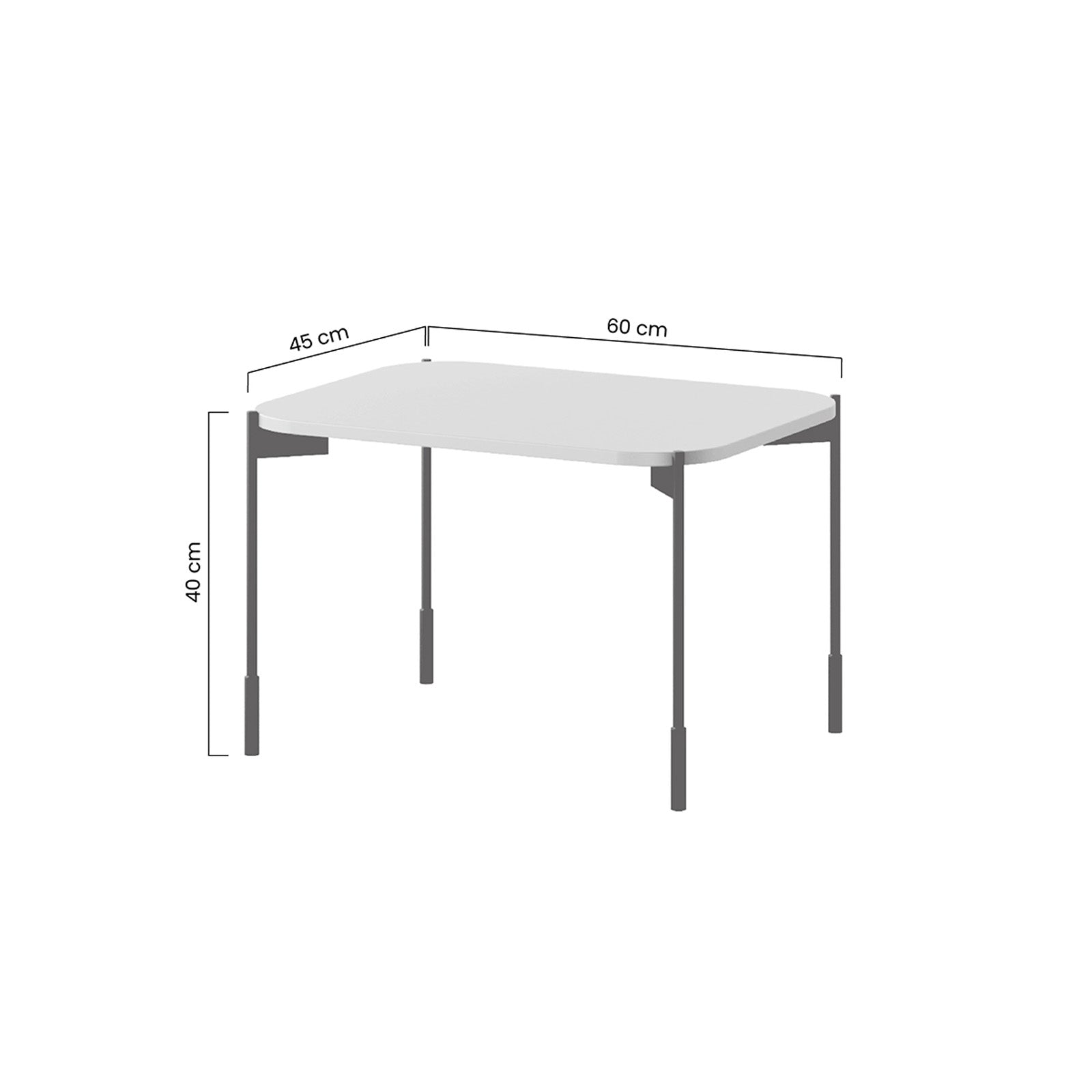 Klub stolić Sonatia 60cm, Materijal: MDF